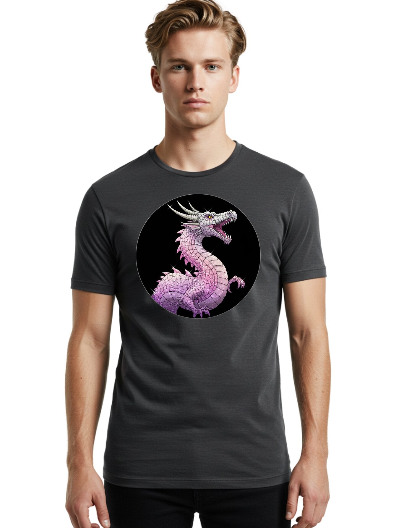 Mosaic-Dragon Men'S Graphic Tee, 100% Cotton, Comfortable Casual Summer Wear, Machine Washable, Vintage Camera, Old Camera, Antique Camera, Black Camera, Classic Photography, Photography Equipment, Nostalgic Device, Film Camera, Camera Art Bar178 24