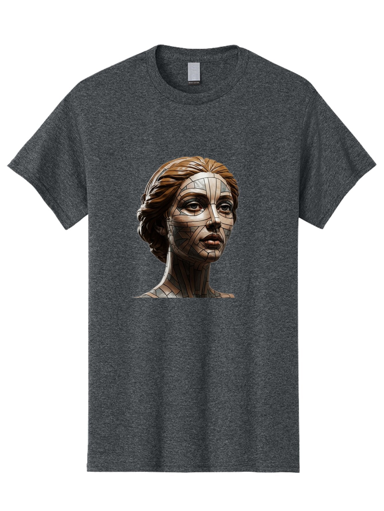 Mosaic-Woman-Portrait Men'S Graphic Tee, 100% Cotton, Comfortable Casual Summer Wear, Machine Washable, Vintage Camera, Old Camera, Antique Camera, Black Camera, Classic Photography, Photography Equipment, Nostalgic Device, Film Camera, Bar179 14