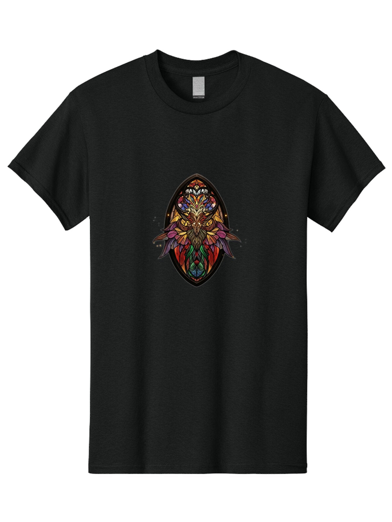 Multicolored-Stained-Glass-Owl Men'S Graphic Tee, 100% Cotton, Comfortable Casual Summer Wear, Machine Washable, Vintage Camera, Old Camera, Antique Camera, Black Camera, Classic Photography, Photography Equipment, Nostalgic Device, Bar182 13