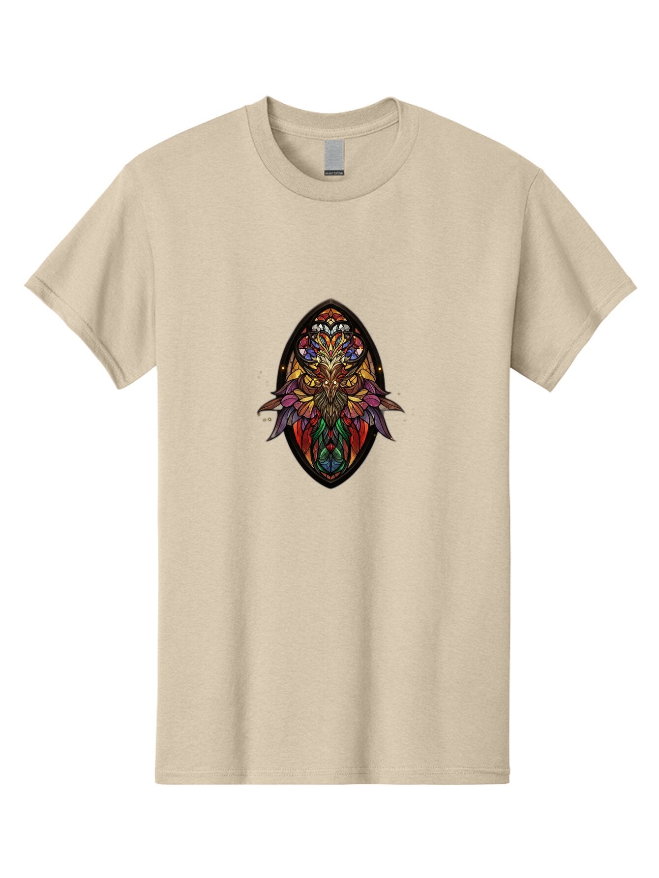 Multicolored-Stained-Glass-Owl Men'S Graphic Tee, 100% Cotton, Comfortable Casual Summer Wear, Machine Washable, Vintage Camera, Old Camera, Antique Camera, Black Camera, Classic Photography, Photography Equipment, Nostalgic Device, Bar182 5