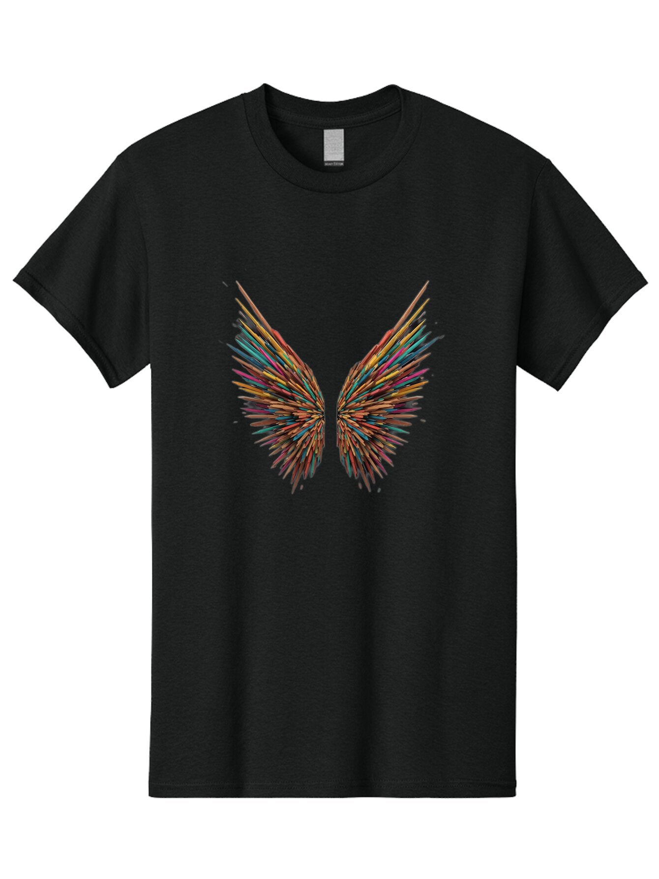 Multicolored-Wings Men'S Graphic Tee, 100% Cotton, Comfortable Casual Summer Wear, Machine Washable, Vintage Camera, Old Camera, Antique Camera, Black Camera, Classic Photography, Photography Equipment, Nostalgic Device, Film Camera, Bar183 7
