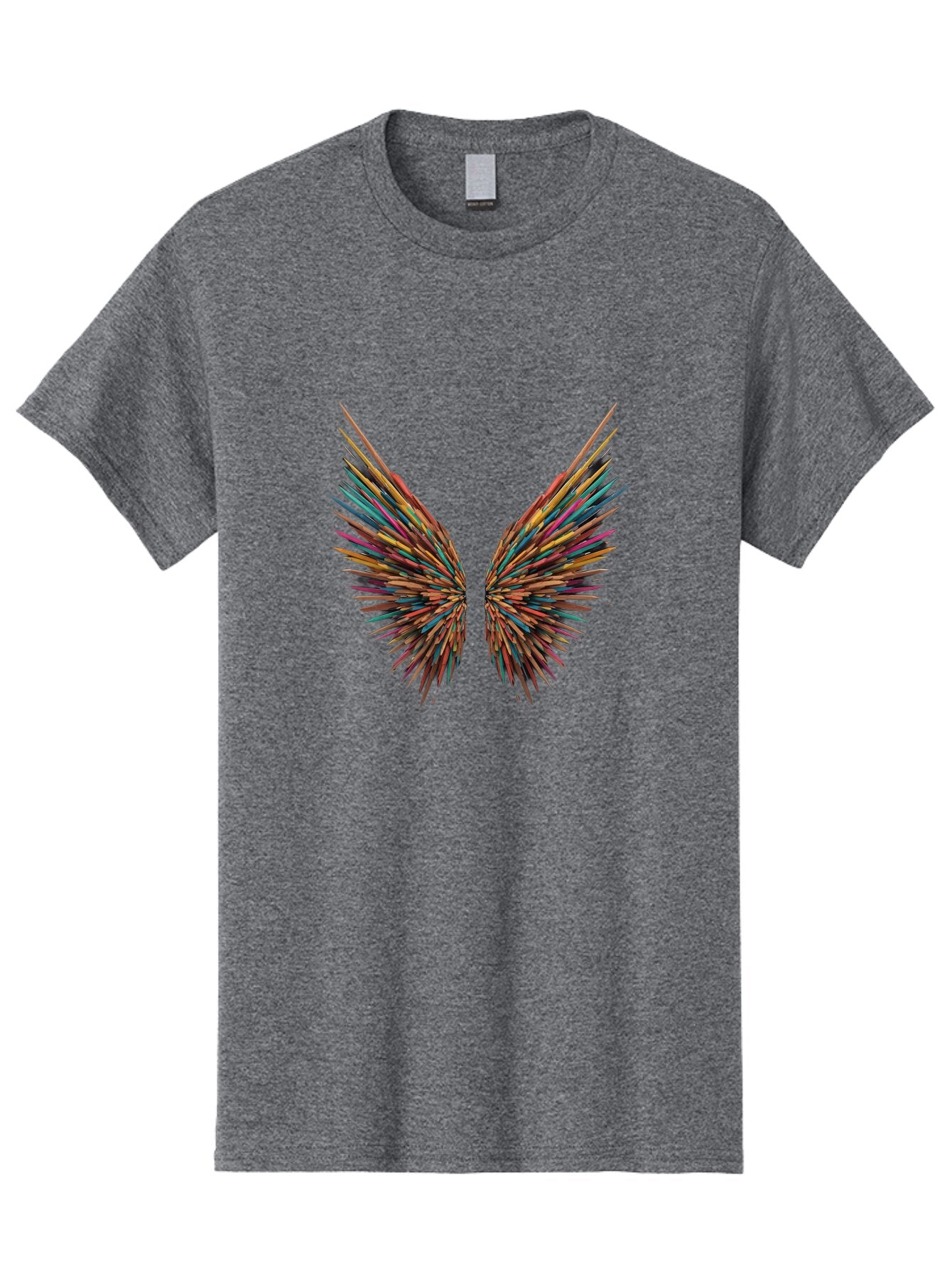 Multicolored-Wings Men'S Graphic Tee, 100% Cotton, Comfortable Casual Summer Wear, Machine Washable, Vintage Camera, Old Camera, Antique Camera, Black Camera, Classic Photography, Photography Equipment, Nostalgic Device, Film Camera, Bar183 4
