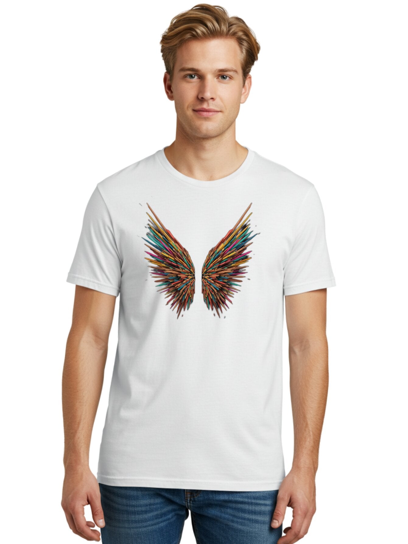 Multicolored-Wings Men'S Graphic Tee, 100% Cotton, Comfortable Casual Summer Wear, Machine Washable, Vintage Camera, Old Camera, Antique Camera, Black Camera, Classic Photography, Photography Equipment, Nostalgic Device, Film Camera, Bar183 19