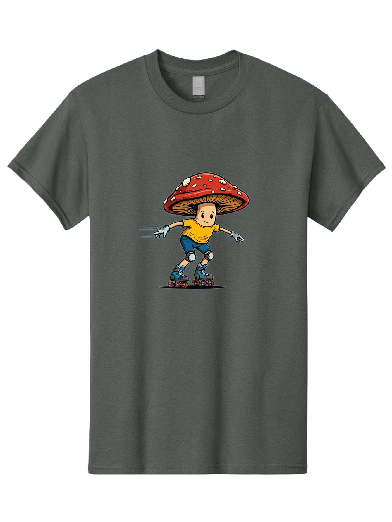 Mushroom-Boy-Skating Men'S Graphic Tee, 100% Cotton, Comfortable Casual Summer Wear, Machine Washable, Vintage Camera, Old Camera, Antique Camera, Black Camera, Classic Photography, Photography Equipment, Nostalgic Device, Film Camera, Bar185 13