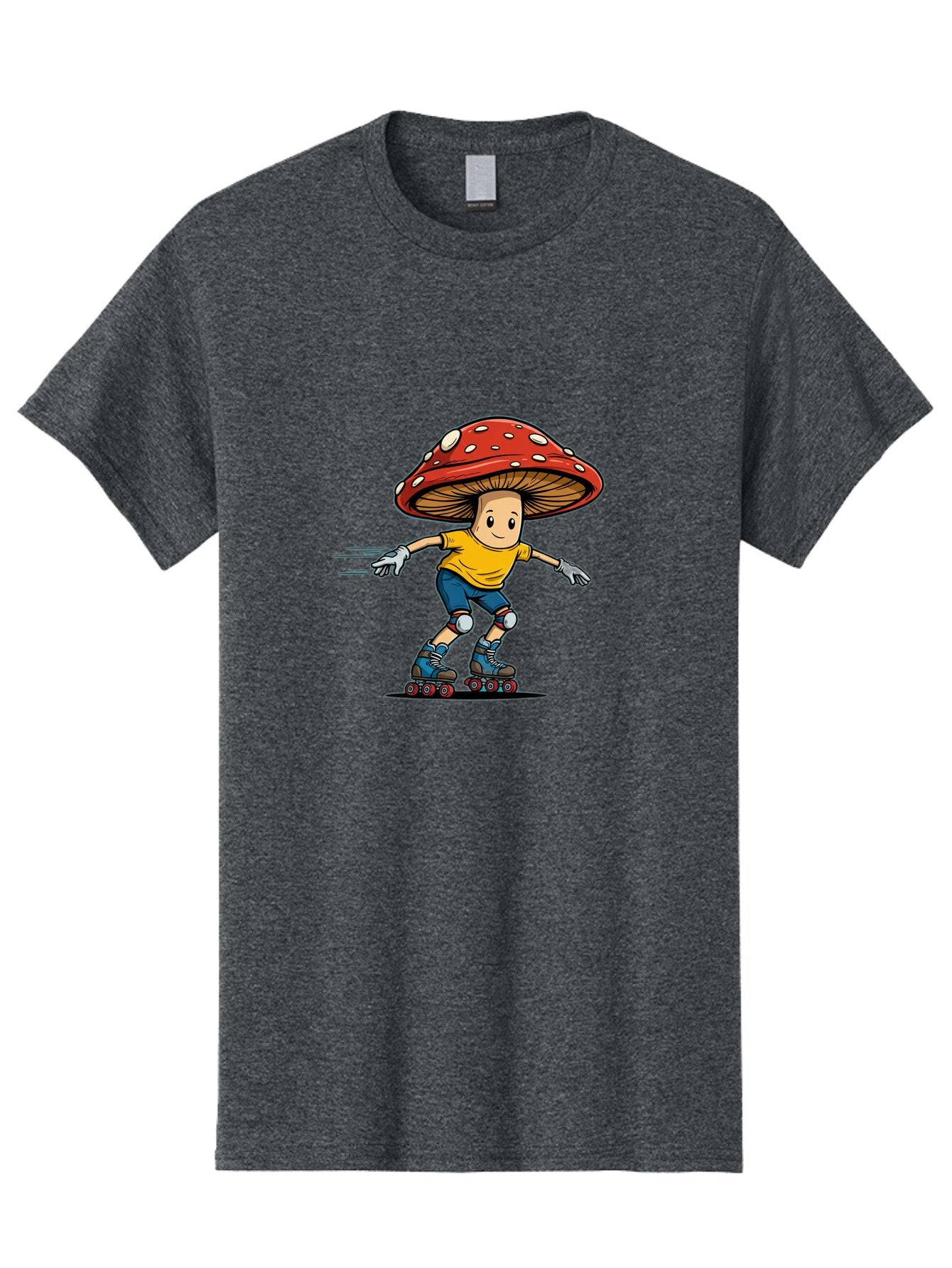 Mushroom-Boy-Skating Men'S Graphic Tee, 100% Cotton, Comfortable Casual Summer Wear, Machine Washable, Vintage Camera, Old Camera, Antique Camera, Black Camera, Classic Photography, Photography Equipment, Nostalgic Device, Film Camera, Bar185 6