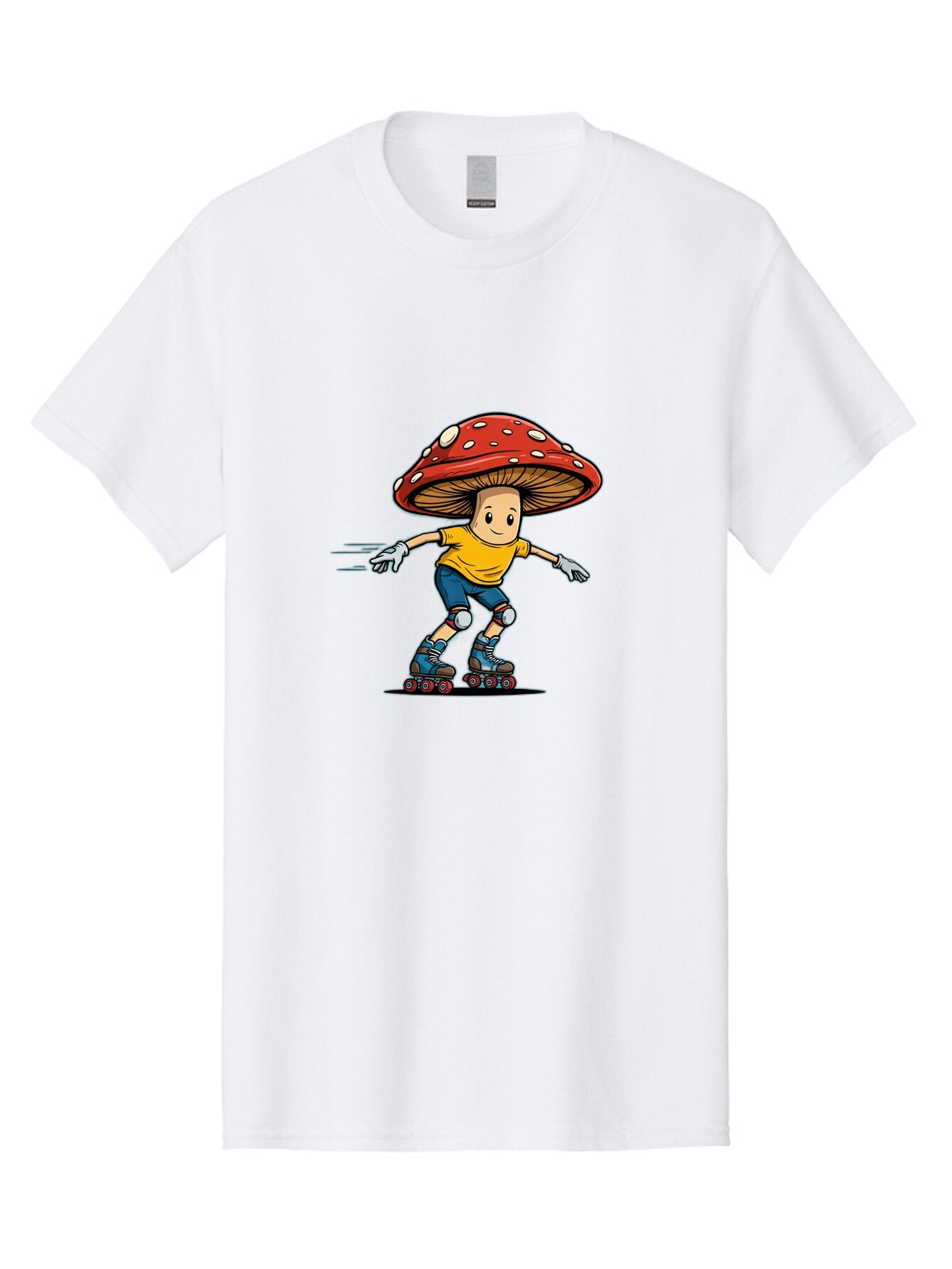 Mushroom-Boy-Skating Men'S Graphic Tee, 100% Cotton, Comfortable Casual Summer Wear, Machine Washable, Vintage Camera, Old Camera, Antique Camera, Black Camera, Classic Photography, Photography Equipment, Nostalgic Device, Film Camera, Bar185 2