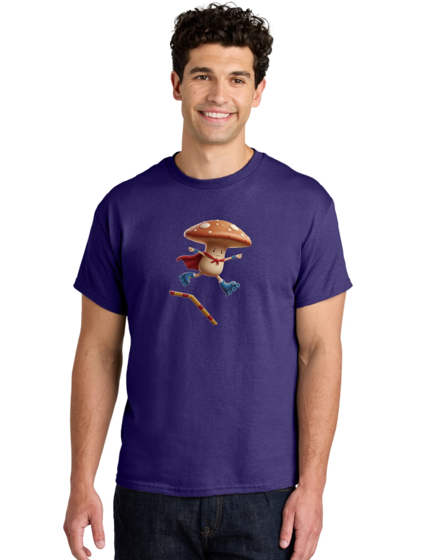 Mushroom-Character-1 Men'S Graphic Tee, 100% Cotton, Comfortable Casual Summer Wear, Machine Washable, Vintage Camera, Old Camera, Antique Camera, Black Camera, Classic Photography, Photography Equipment, Nostalgic Device, Film Camera, Bar186 23