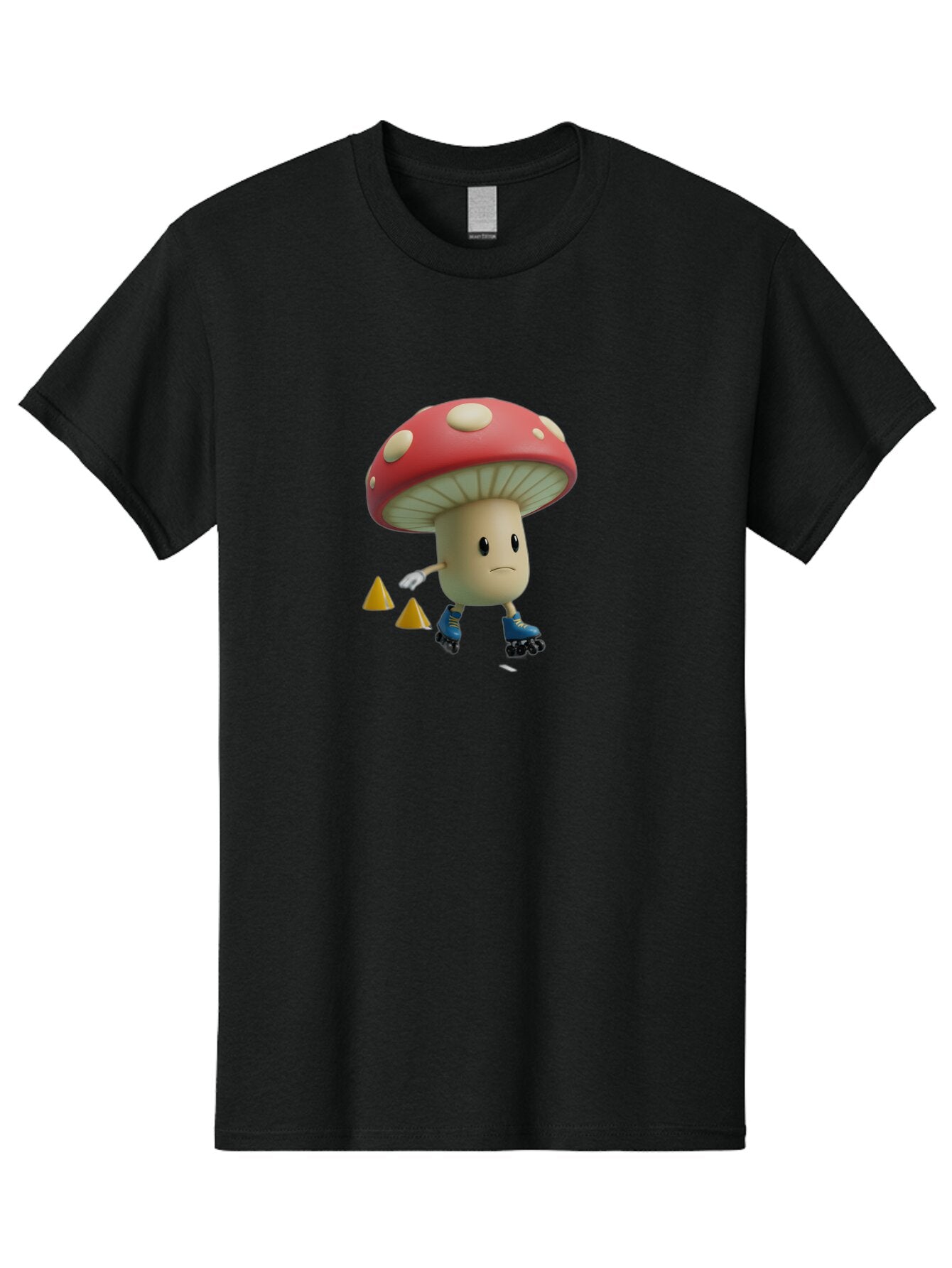 Mushroom-Character-3 Men'S Graphic Tee, 100% Cotton, Comfortable Casual Summer Wear, Machine Washable, Vintage Camera, Old Camera, Antique Camera, Black Camera, Classic Photography, Photography Equipment, Nostalgic Device, Film Camera, Bar188 7