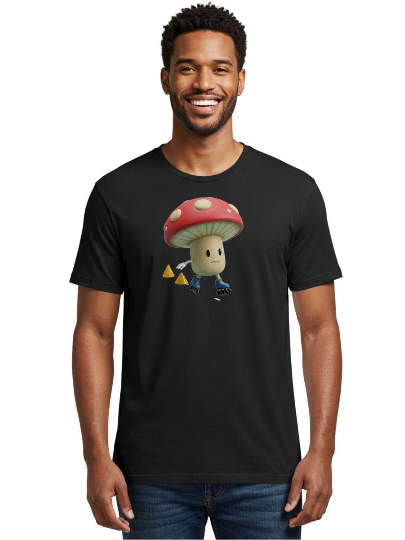 Mushroom-Character-3 Men'S Graphic Tee, 100% Cotton, Comfortable Casual Summer Wear, Machine Washable, Vintage Camera, Old Camera, Antique Camera, Black Camera, Classic Photography, Photography Equipment, Nostalgic Device, Film Camera, Bar188 16