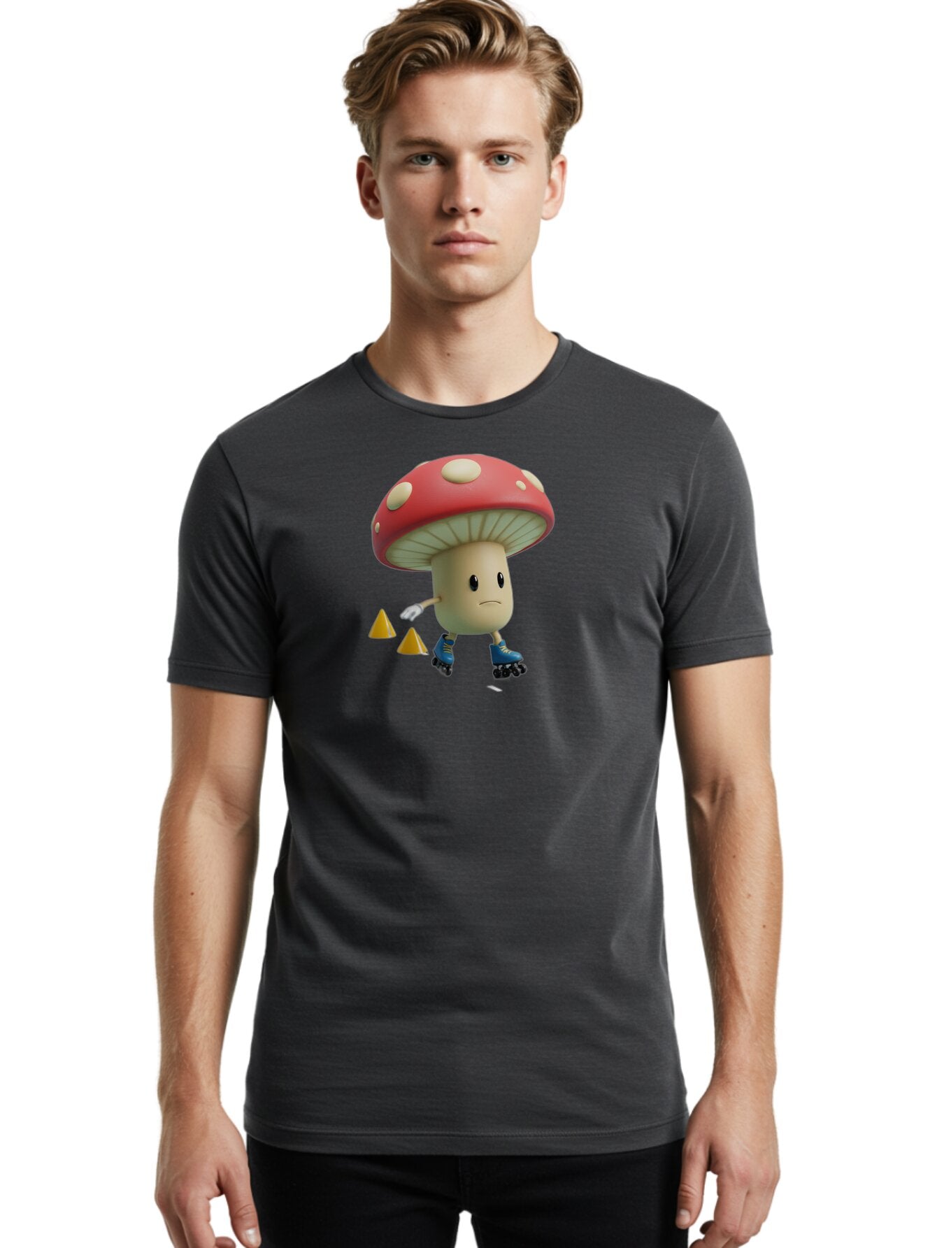 Mushroom-Character-3 Men'S Graphic Tee, 100% Cotton, Comfortable Casual Summer Wear, Machine Washable, Vintage Camera, Old Camera, Antique Camera, Black Camera, Classic Photography, Photography Equipment, Nostalgic Device, Film Camera, Bar188 28