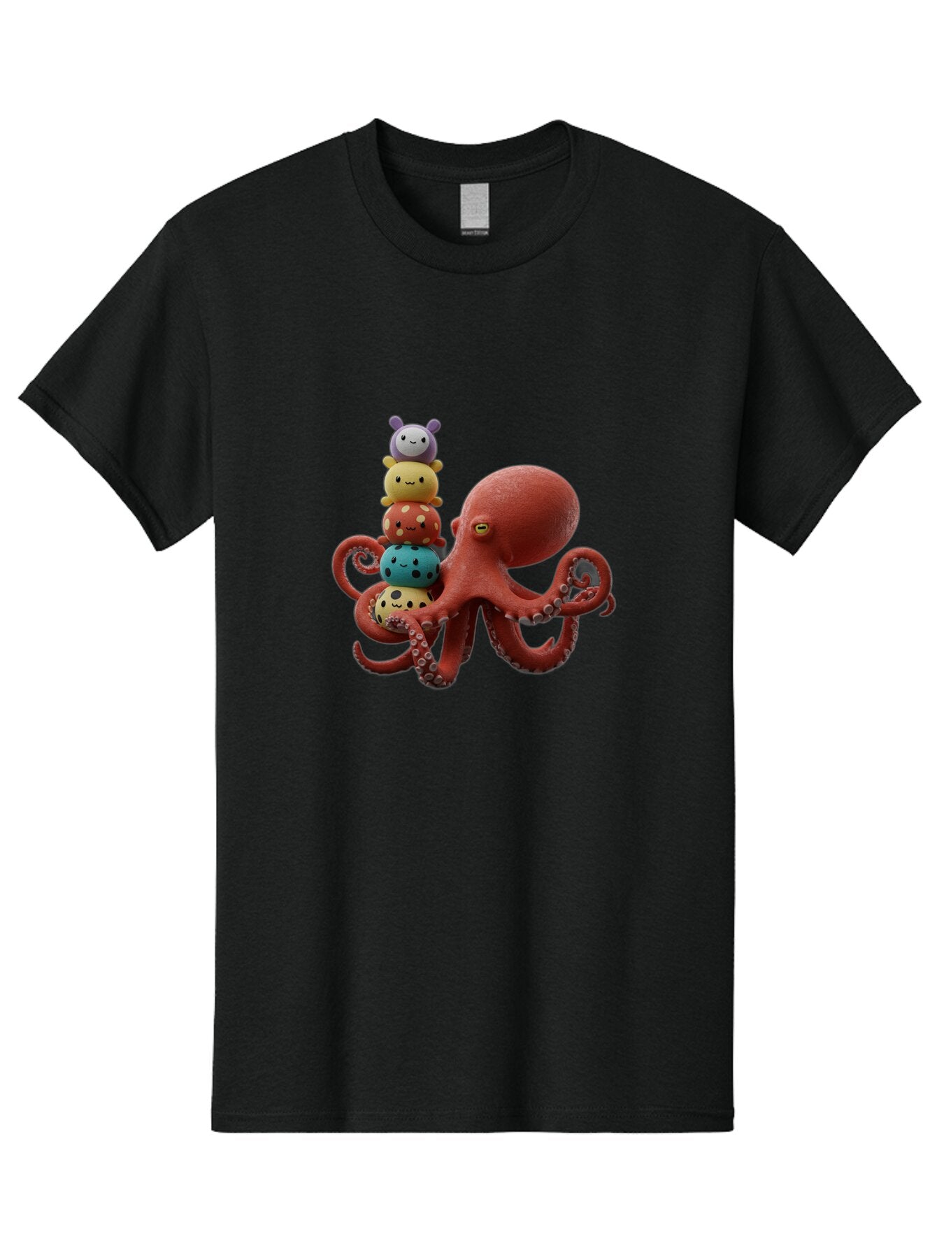 Octo-Character-Stack Men'S Graphic Tee, 100% Cotton, Comfortable Casual Summer Wear, Machine Washable, Vintage Camera, Old Camera, Antique Camera, Black Camera, Classic Photography, Photography Equipment, Nostalgic Device, Film Camera, Bar206 10