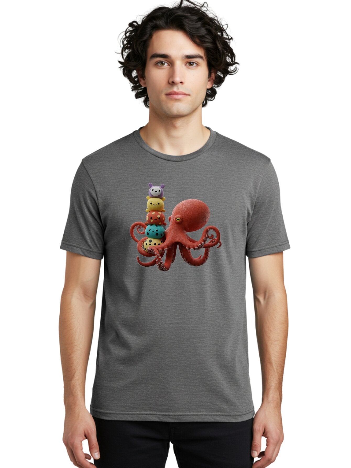 Octo-Character-Stack Men'S Graphic Tee, 100% Cotton, Comfortable Casual Summer Wear, Machine Washable, Vintage Camera, Old Camera, Antique Camera, Black Camera, Classic Photography, Photography Equipment, Nostalgic Device, Film Camera, Bar206 26