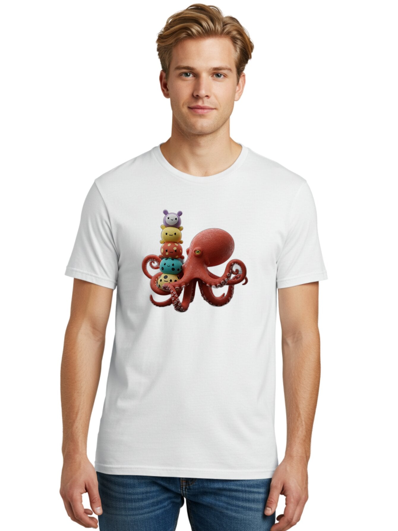 Octo-Character-Stack Men'S Graphic Tee, 100% Cotton, Comfortable Casual Summer Wear, Machine Washable, Vintage Camera, Old Camera, Antique Camera, Black Camera, Classic Photography, Photography Equipment, Nostalgic Device, Film Camera, Bar206 25