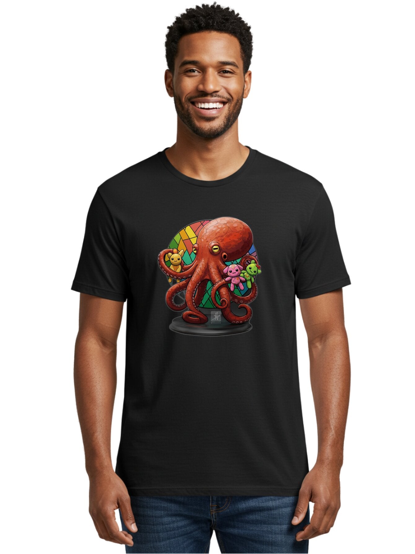 Octo-Teddy-1 Men'S Graphic Tee, 100% Cotton, Comfortable Casual Summer Wear, Machine Washable, Vintage Camera, Old Camera, Antique Camera, Black Camera, Classic Photography, Photography Equipment, Nostalgic Device, Film Camera, Camera Art Bar207 27