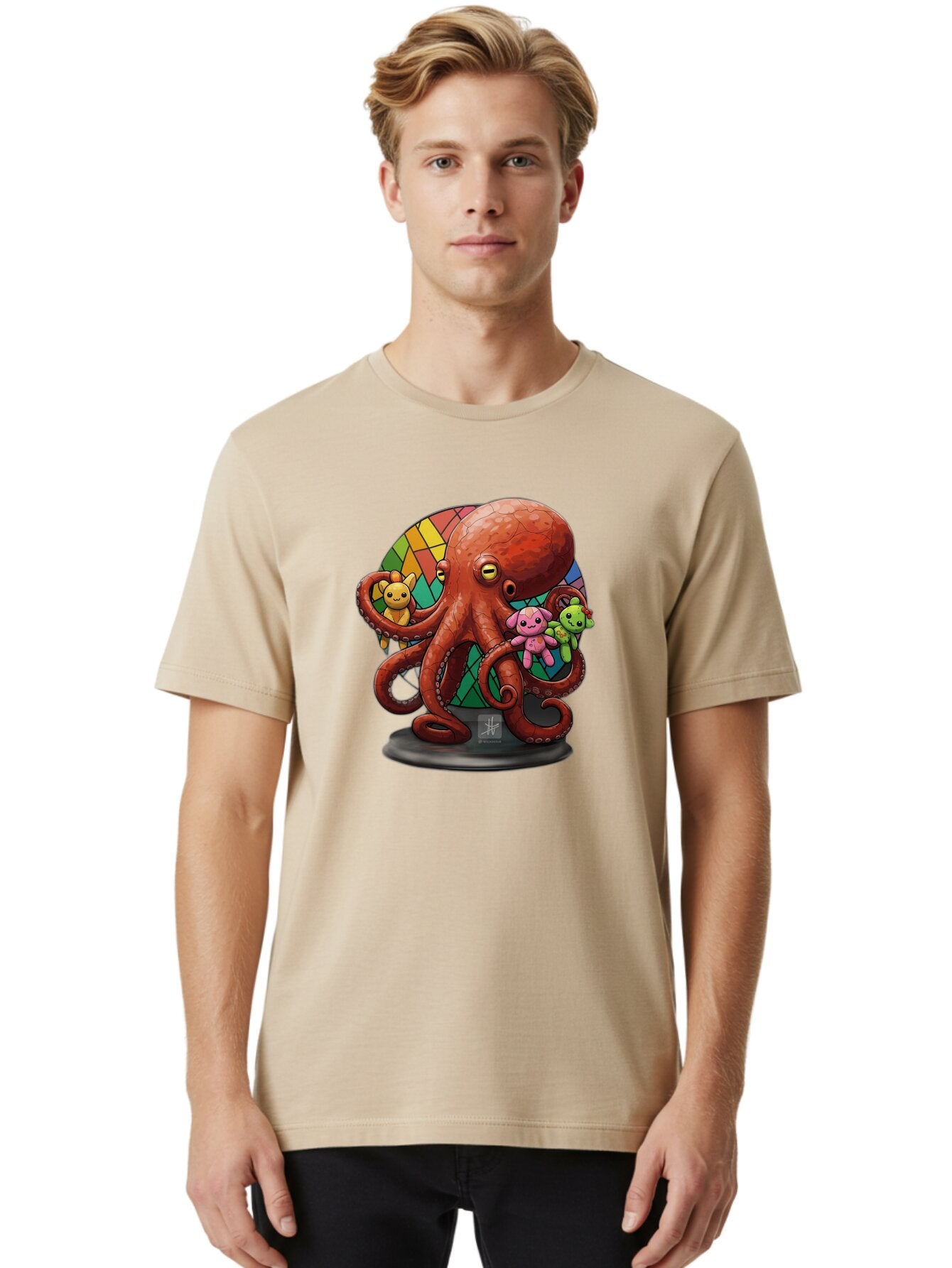 Octo-Teddy-1 Men'S Graphic Tee, 100% Cotton, Comfortable Casual Summer Wear, Machine Washable, Vintage Camera, Old Camera, Antique Camera, Black Camera, Classic Photography, Photography Equipment, Nostalgic Device, Film Camera, Camera Art Bar207 21