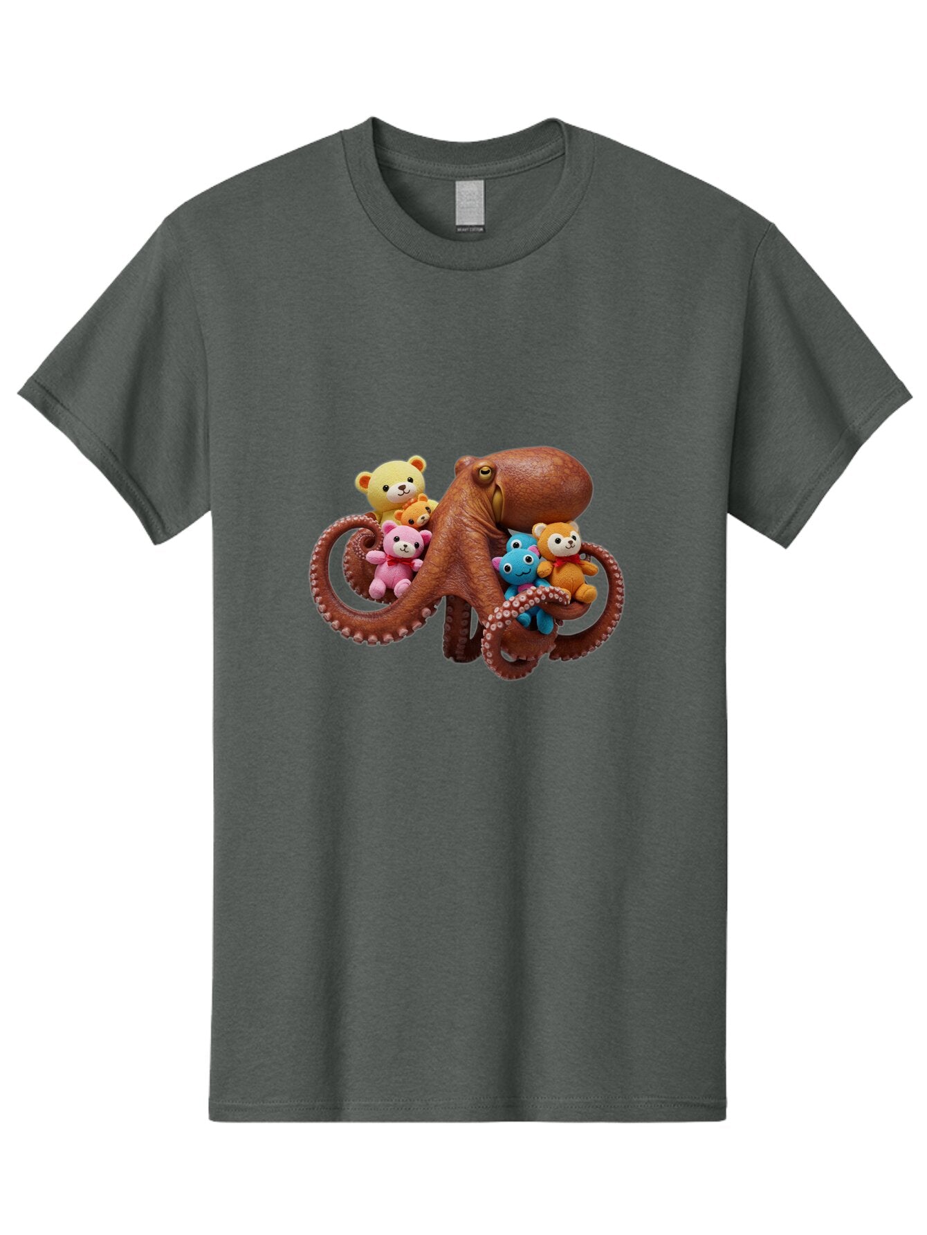 Octo-Teddy Men'S Graphic Tee, 100% Cotton, Comfortable Casual Summer Wear, Machine Washable, Vintage Camera, Old Camera, Antique Camera, Black Camera, Classic Photography, Photography Equipment, Nostalgic Device, Film Camera, Camera Art Bar208 1