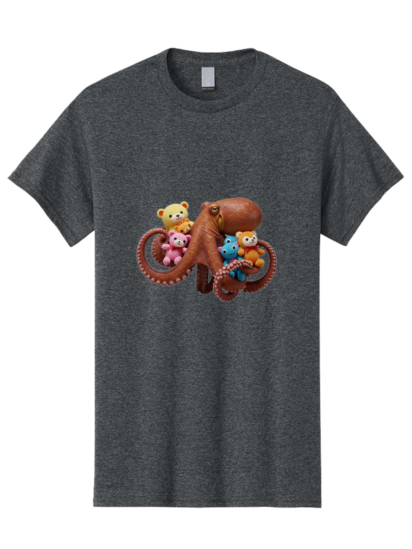 Octo-Teddy Men'S Graphic Tee, 100% Cotton, Comfortable Casual Summer Wear, Machine Washable, Vintage Camera, Old Camera, Antique Camera, Black Camera, Classic Photography, Photography Equipment, Nostalgic Device, Film Camera, Camera Art Bar208 8