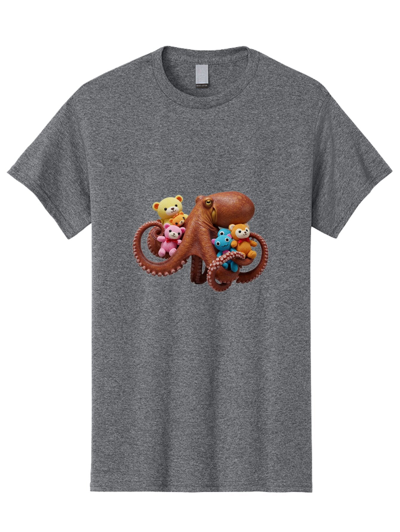 Octo-Teddy Men'S Graphic Tee, 100% Cotton, Comfortable Casual Summer Wear, Machine Washable, Vintage Camera, Old Camera, Antique Camera, Black Camera, Classic Photography, Photography Equipment, Nostalgic Device, Film Camera, Camera Art Bar208 3