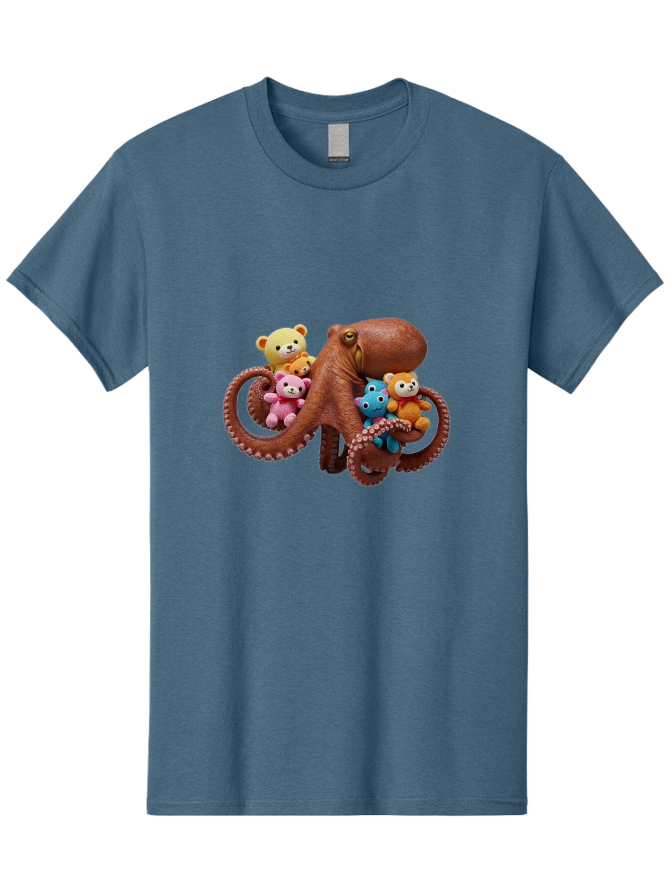 Octo-Teddy Men'S Graphic Tee, 100% Cotton, Comfortable Casual Summer Wear, Machine Washable, Vintage Camera, Old Camera, Antique Camera, Black Camera, Classic Photography, Photography Equipment, Nostalgic Device, Film Camera, Camera Art Bar208 9