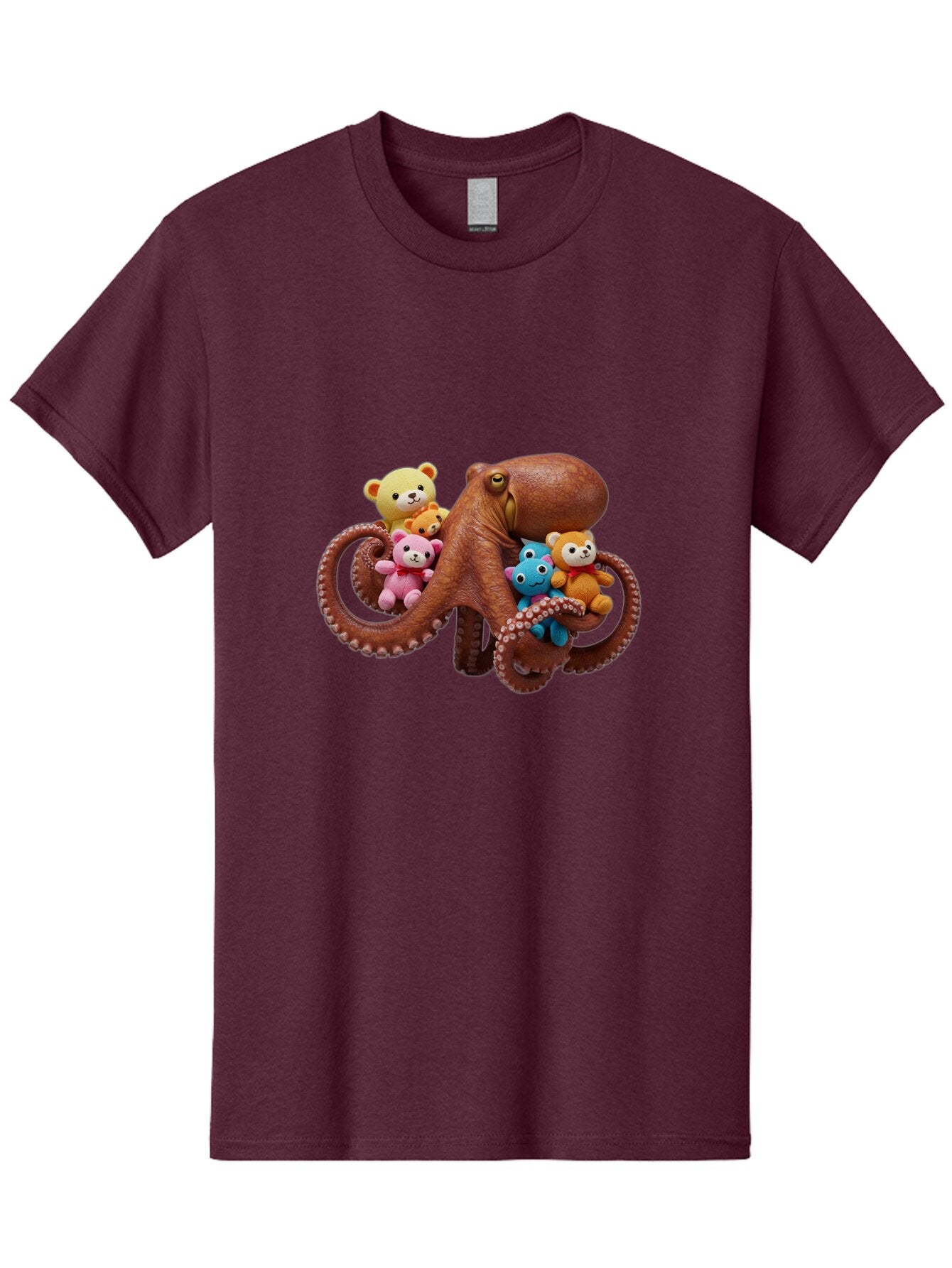 Octo-Teddy Men'S Graphic Tee, 100% Cotton, Comfortable Casual Summer Wear, Machine Washable, Vintage Camera, Old Camera, Antique Camera, Black Camera, Classic Photography, Photography Equipment, Nostalgic Device, Film Camera, Camera Art Bar208 5