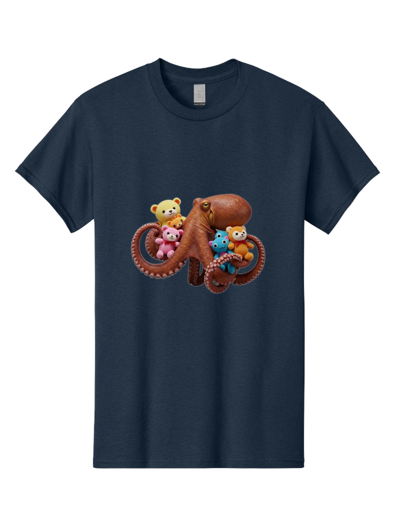 Octo-Teddy Men'S Graphic Tee, 100% Cotton, Comfortable Casual Summer Wear, Machine Washable, Vintage Camera, Old Camera, Antique Camera, Black Camera, Classic Photography, Photography Equipment, Nostalgic Device, Film Camera, Camera Art Bar208 10