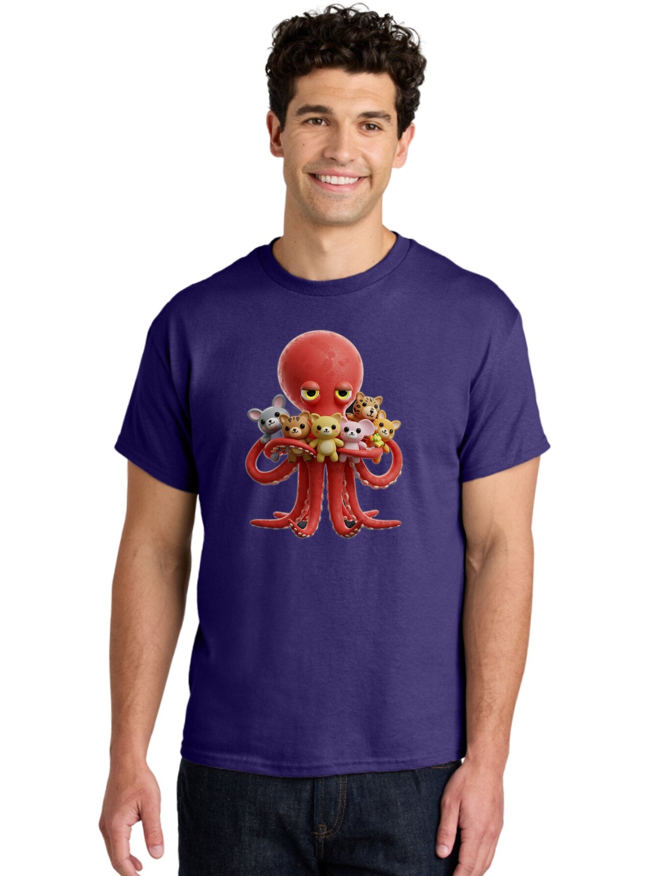 Octopus-Holding-Cats Men'S Graphic Tee, 100% Cotton, Comfortable Casual Summer Wear, Machine Washable, Vintage Camera, Old Camera, Antique Camera, Black Camera, Classic Photography, Photography Equipment, Nostalgic Device, Film Camera, Bar214 25