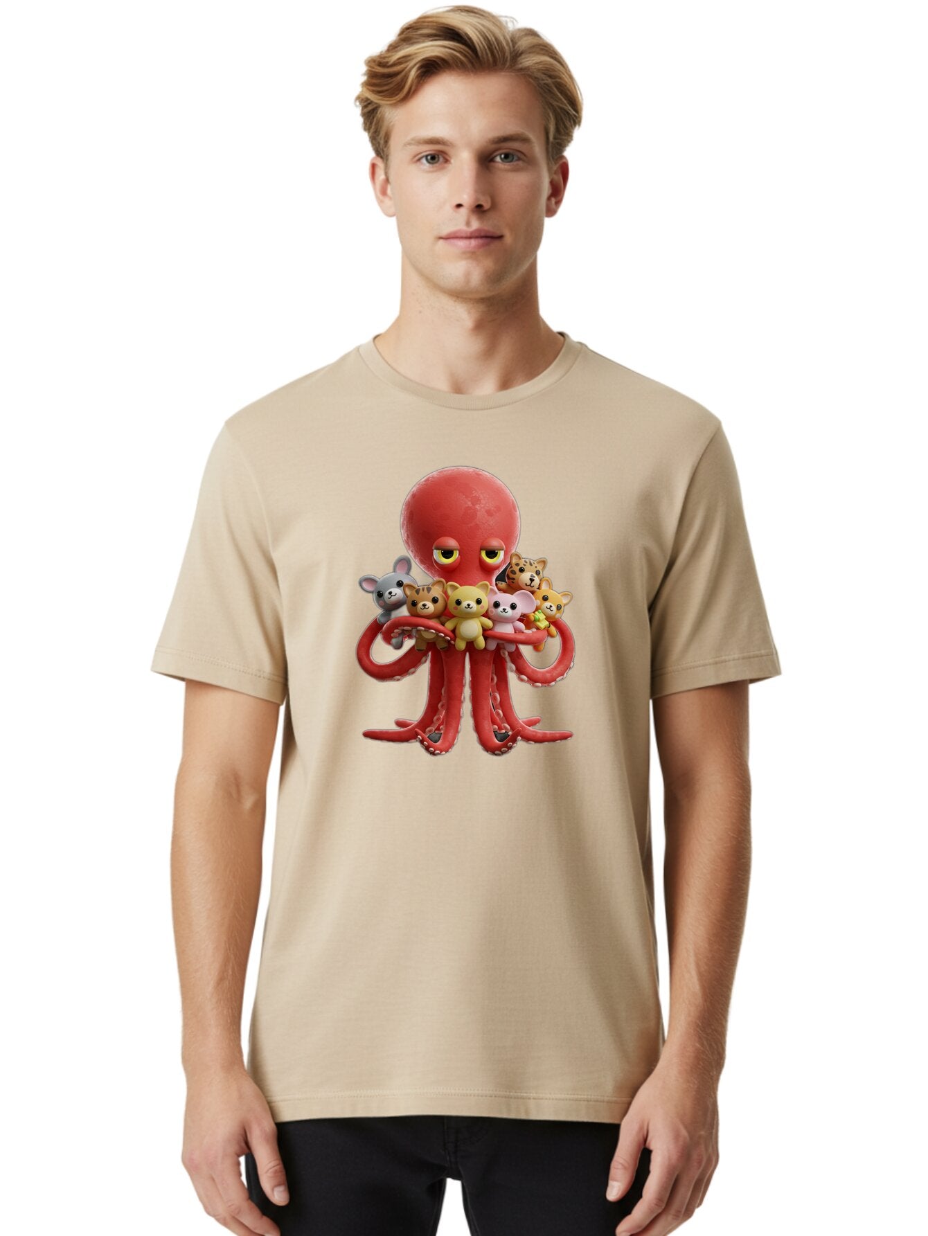 Octopus-Holding-Cats Men'S Graphic Tee, 100% Cotton, Comfortable Casual Summer Wear, Machine Washable, Vintage Camera, Old Camera, Antique Camera, Black Camera, Classic Photography, Photography Equipment, Nostalgic Device, Film Camera, Bar214 20
