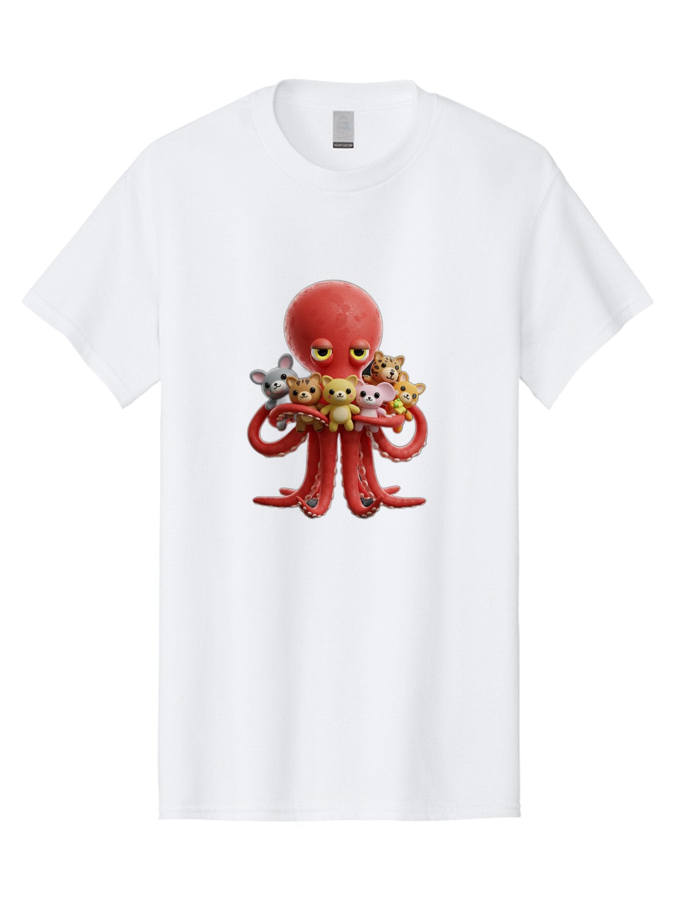 Octopus-Holding-Cats Men'S Graphic Tee, 100% Cotton, Comfortable Casual Summer Wear, Machine Washable, Vintage Camera, Old Camera, Antique Camera, Black Camera, Classic Photography, Photography Equipment, Nostalgic Device, Film Camera, Bar214