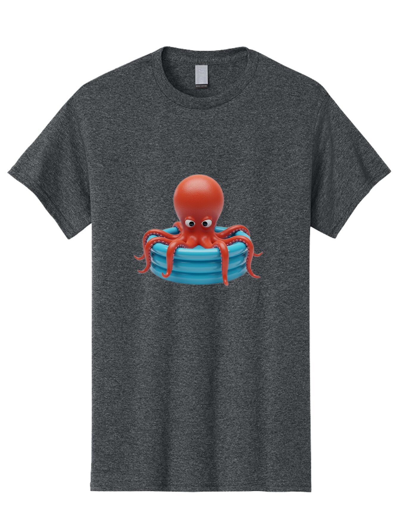 Octopus-In-Inflatable-Ring Men'S Graphic Tee, 100% Cotton, Comfortable Casual Summer Wear, Machine Washable, Vintage Camera, Old Camera, Antique Camera, Black Camera, Classic Photography, Photography Equipment, Nostalgic Device, Film Camera, Bar216 3