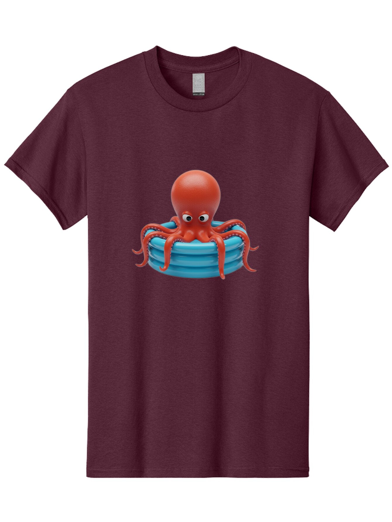 Octopus-In-Inflatable-Ring Men'S Graphic Tee, 100% Cotton, Comfortable Casual Summer Wear, Machine Washable, Vintage Camera, Old Camera, Antique Camera, Black Camera, Classic Photography, Photography Equipment, Nostalgic Device, Film Camera, Bar216 15