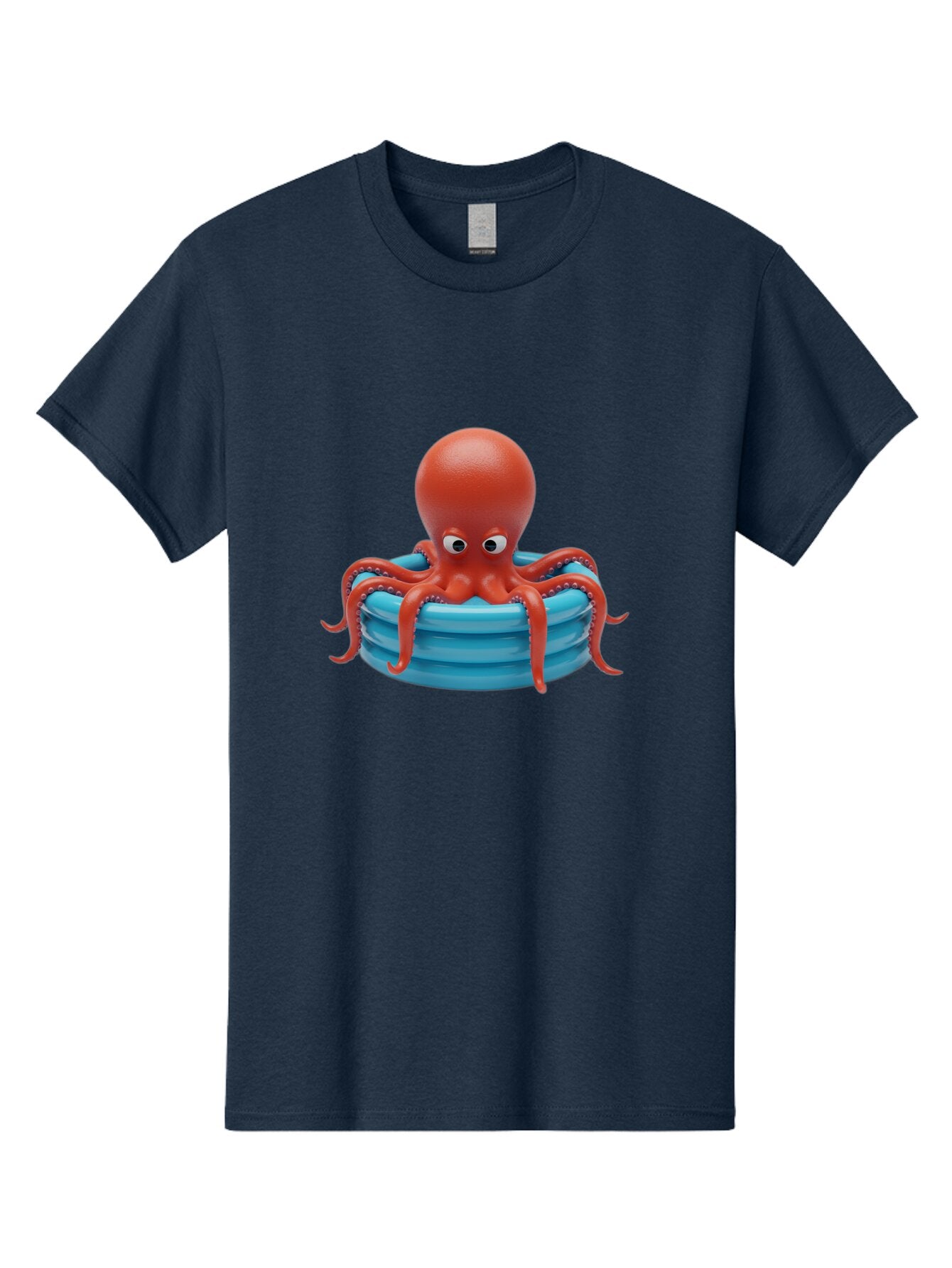 Octopus-In-Inflatable-Ring Men'S Graphic Tee, 100% Cotton, Comfortable Casual Summer Wear, Machine Washable, Vintage Camera, Old Camera, Antique Camera, Black Camera, Classic Photography, Photography Equipment, Nostalgic Device, Film Camera, Bar216 11
