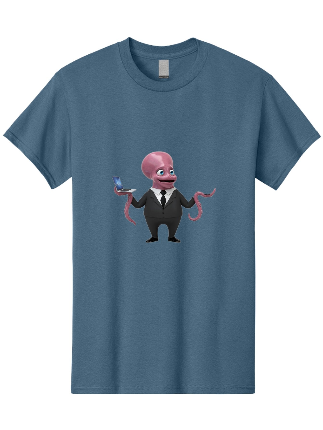 Octopus-In-Suit Men'S Graphic Tee, 100% Cotton, Comfortable Casual Summer Wear, Machine Washable, Vintage Camera, Old Camera, Antique Camera, Black Camera, Classic Photography, Photography Equipment, Nostalgic Device, Film Camera, Camera Art Bar217 9