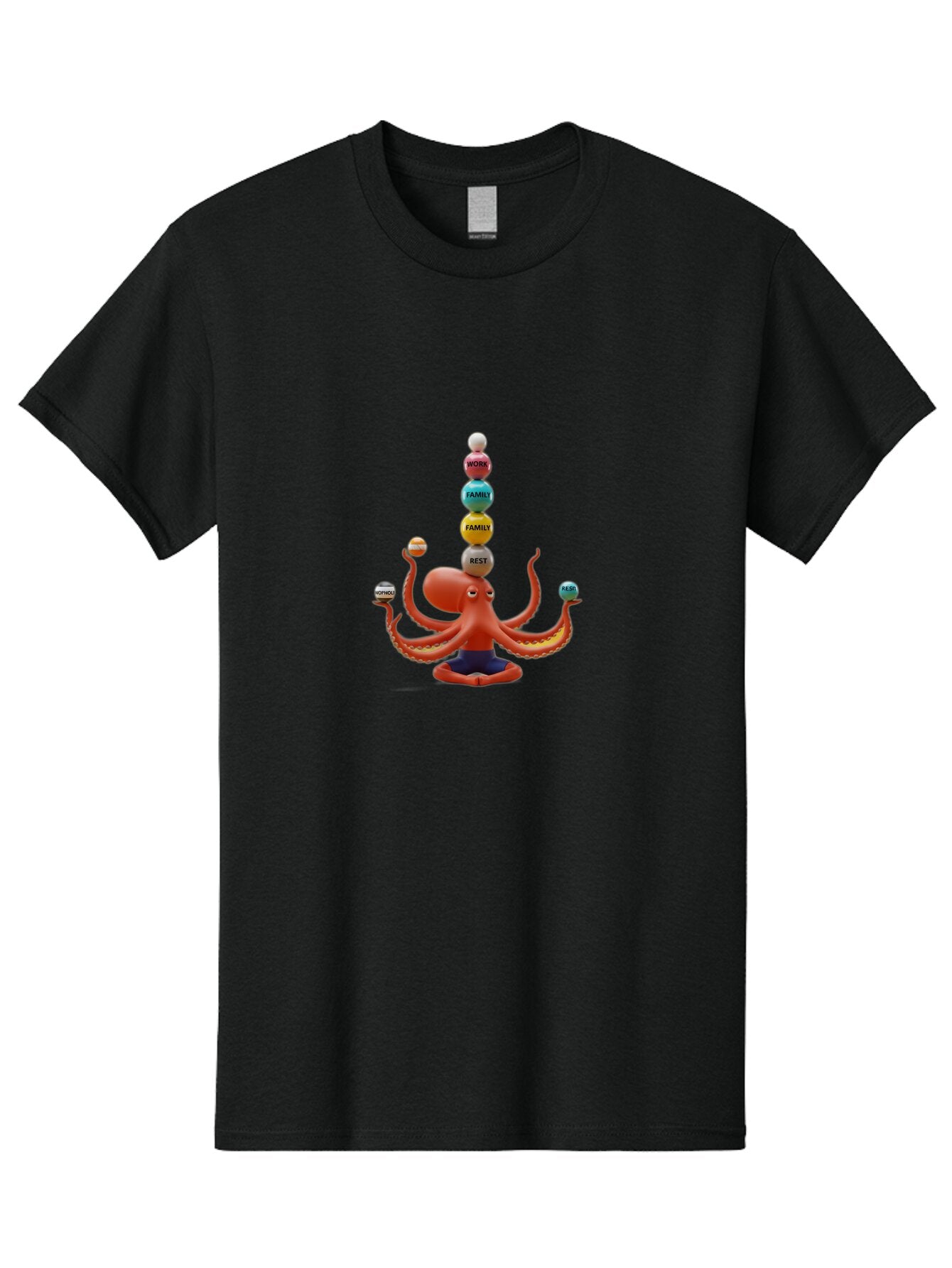 Octopus-Meditation Men'S Graphic Tee, 100% Cotton, Comfortable Casual Summer Wear, Machine Washable, Vintage Camera, Old Camera, Antique Camera, Black Camera, Classic Photography, Photography Equipment, Nostalgic Device, Film Camera, Bar218 3