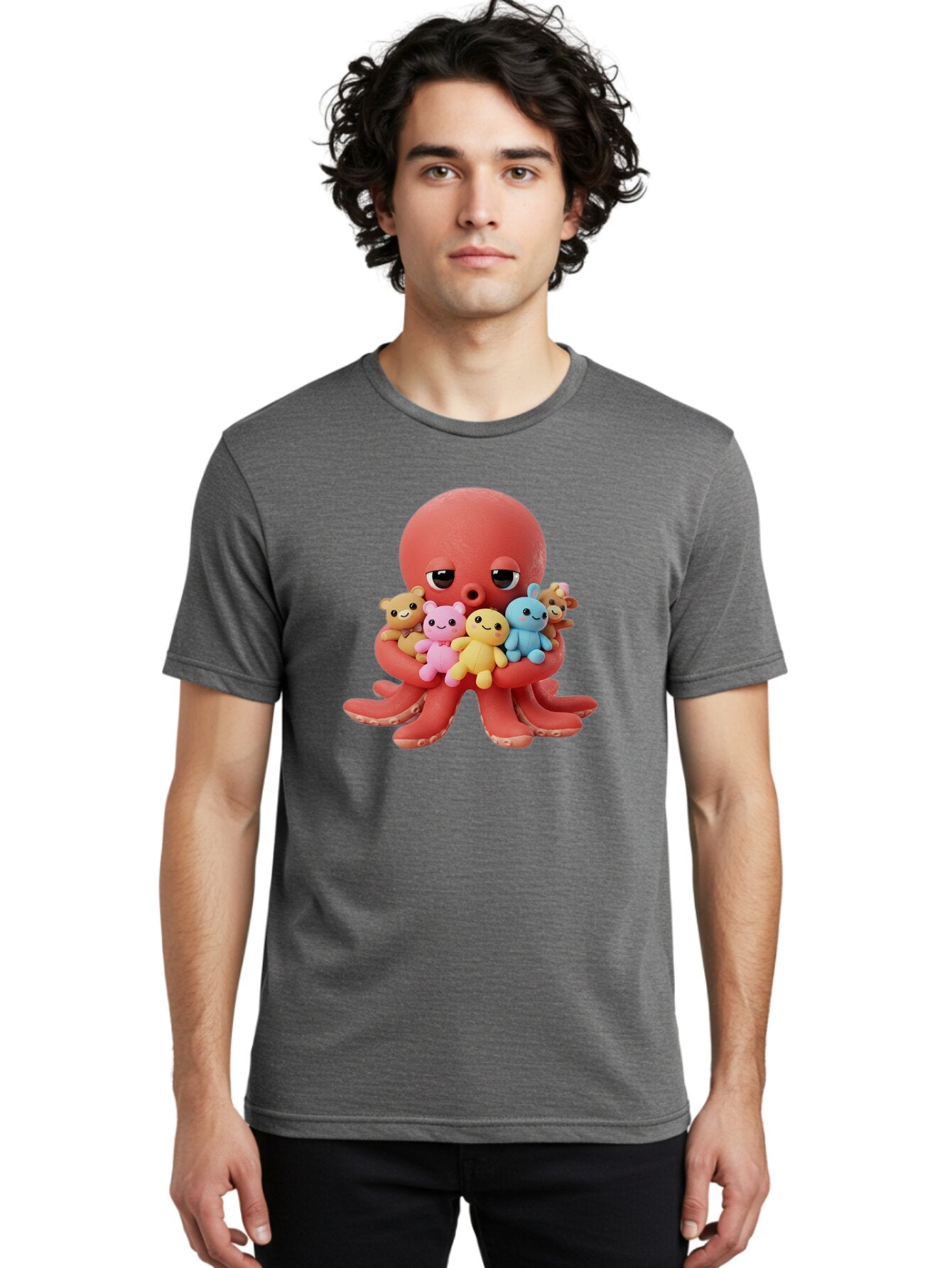 Octopus-With-Animals Men'S Graphic Tee, 100% Cotton, Comfortable Casual Summer Wear, Machine Washable, Vintage Camera, Old Camera, Antique Camera, Black Camera, Classic Photography, Photography Equipment, Nostalgic Device, Film Camera, Bar219 23