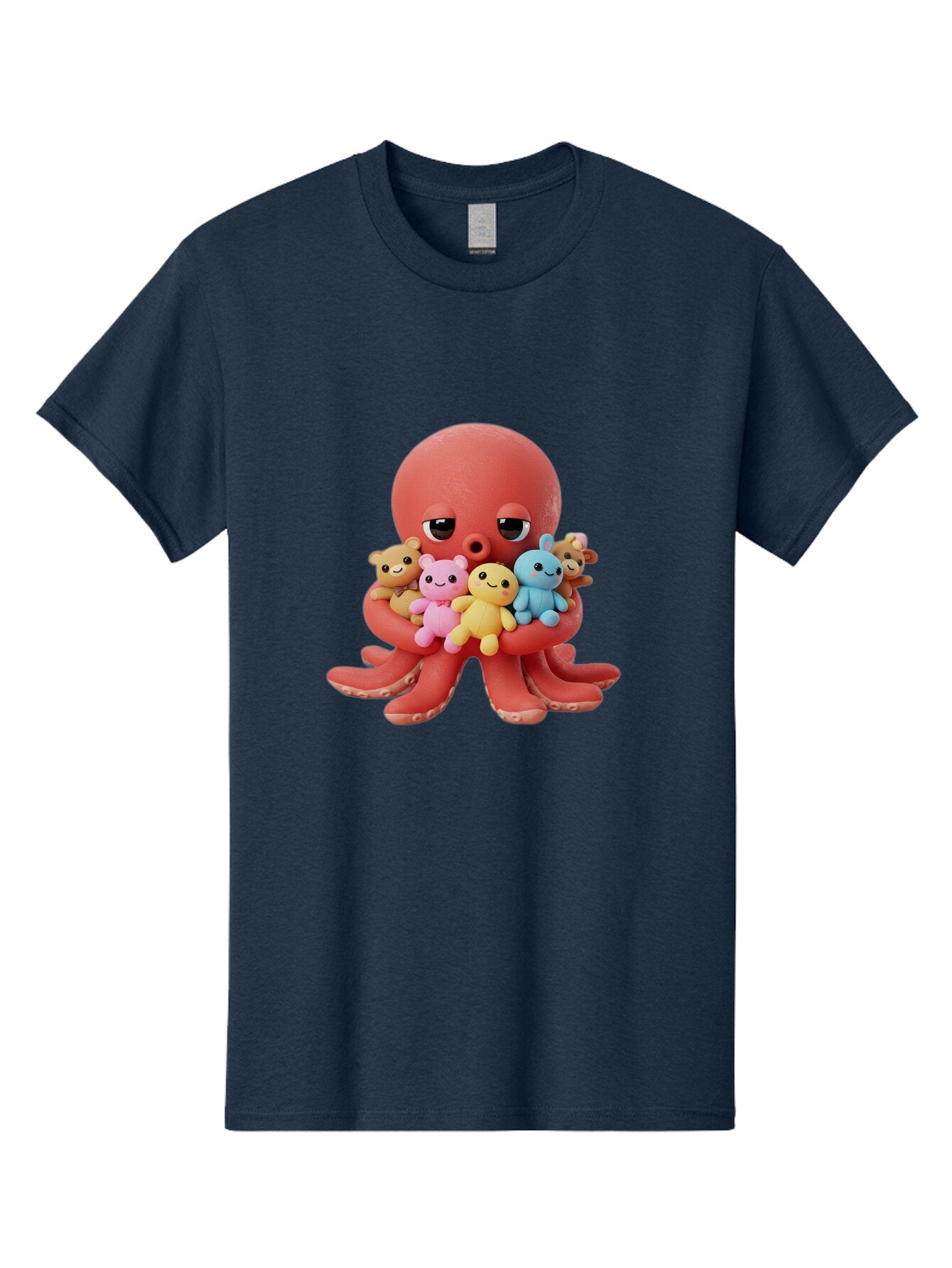 Octopus-With-Animals Men'S Graphic Tee, 100% Cotton, Comfortable Casual Summer Wear, Machine Washable, Vintage Camera, Old Camera, Antique Camera, Black Camera, Classic Photography, Photography Equipment, Nostalgic Device, Film Camera, Bar219 7