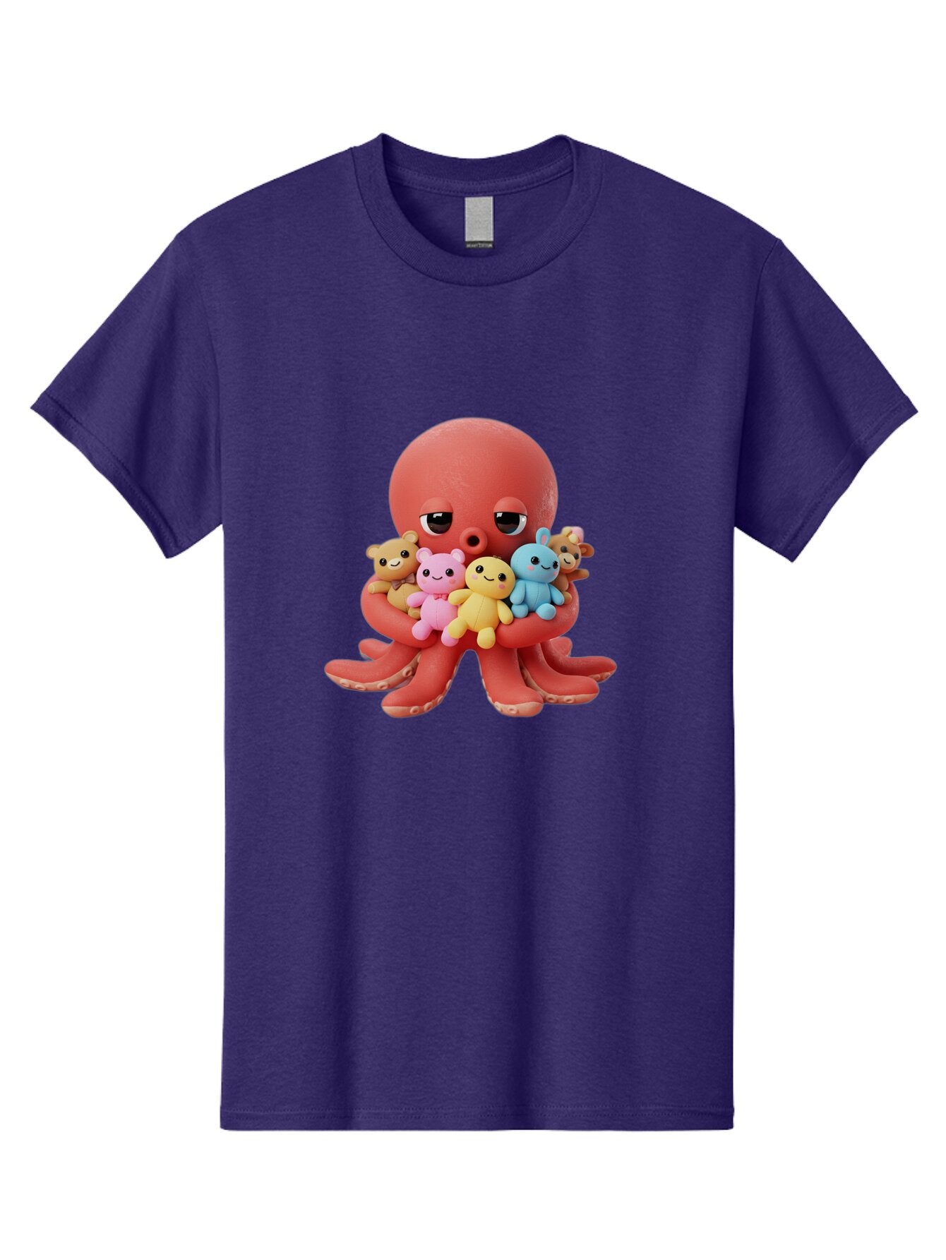 Octopus-With-Animals Men'S Graphic Tee, 100% Cotton, Comfortable Casual Summer Wear, Machine Washable, Vintage Camera, Old Camera, Antique Camera, Black Camera, Classic Photography, Photography Equipment, Nostalgic Device, Film Camera, Bar219