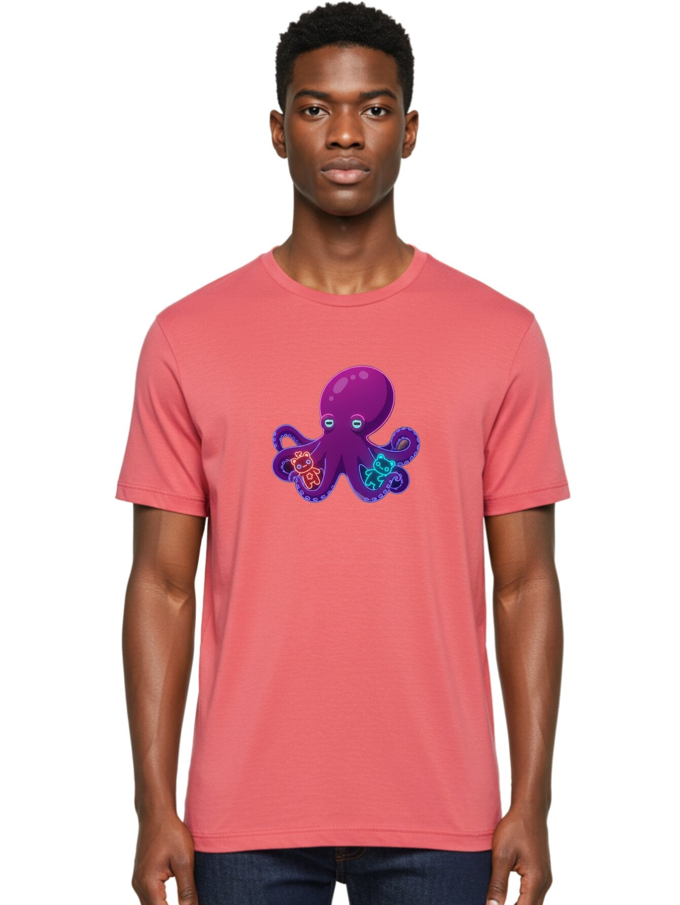 Octopus-With-Teddy-Bears Men'S Graphic Tee, 100% Cotton, Comfortable Casual Summer Wear, Machine Washable, Vintage Camera, Old Camera, Antique Camera, Black Camera, Classic Photography, Photography Equipment, Nostalgic Device, Film Camera, Bar220 23