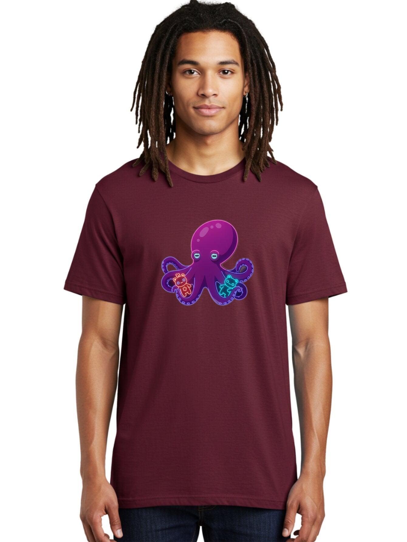 Octopus-With-Teddy-Bears Men'S Graphic Tee, 100% Cotton, Comfortable Casual Summer Wear, Machine Washable, Vintage Camera, Old Camera, Antique Camera, Black Camera, Classic Photography, Photography Equipment, Nostalgic Device, Film Camera, Bar220 16