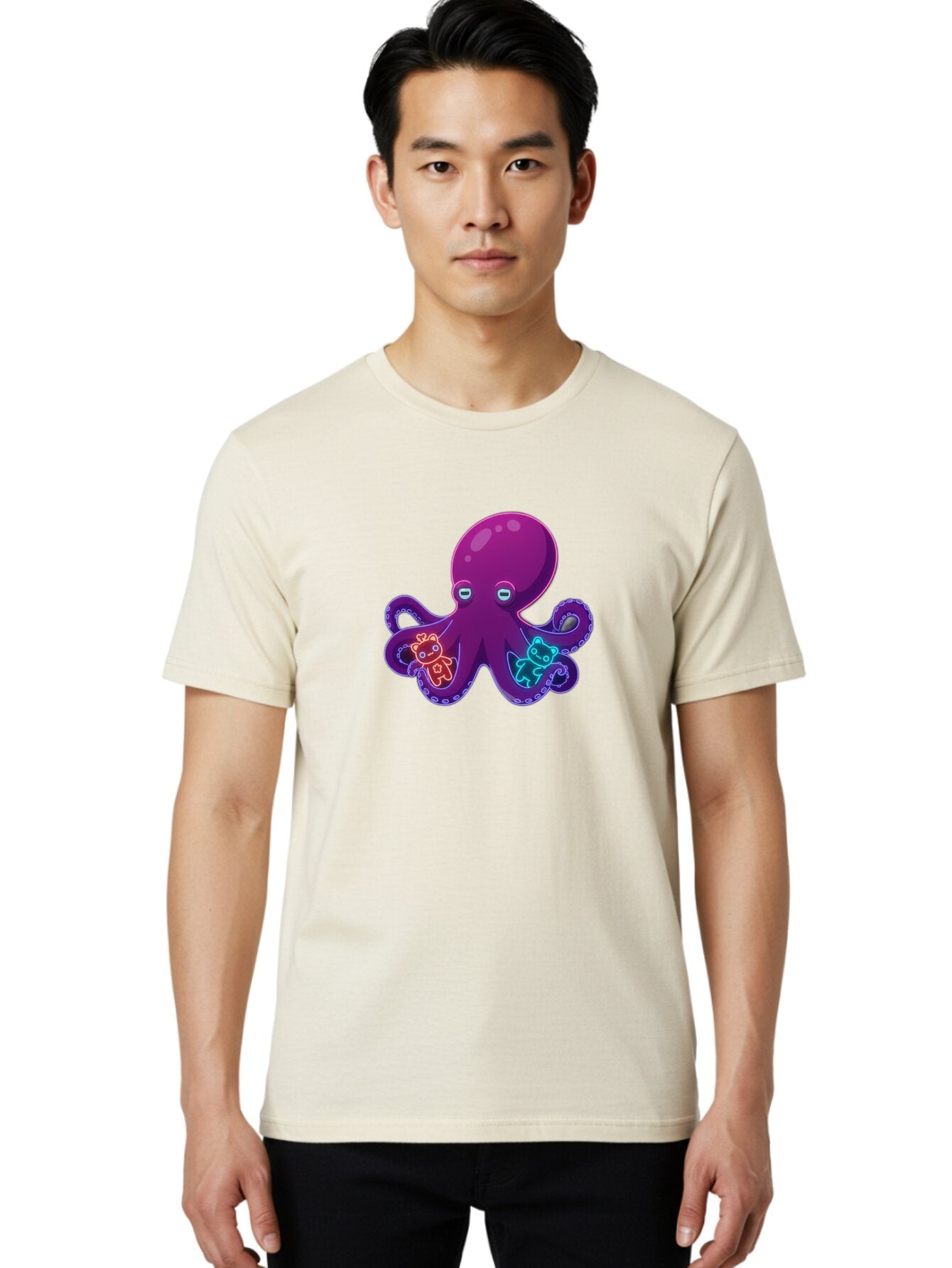 Octopus-With-Teddy-Bears Men'S Graphic Tee, 100% Cotton, Comfortable Casual Summer Wear, Machine Washable, Vintage Camera, Old Camera, Antique Camera, Black Camera, Classic Photography, Photography Equipment, Nostalgic Device, Film Camera, Bar220 17