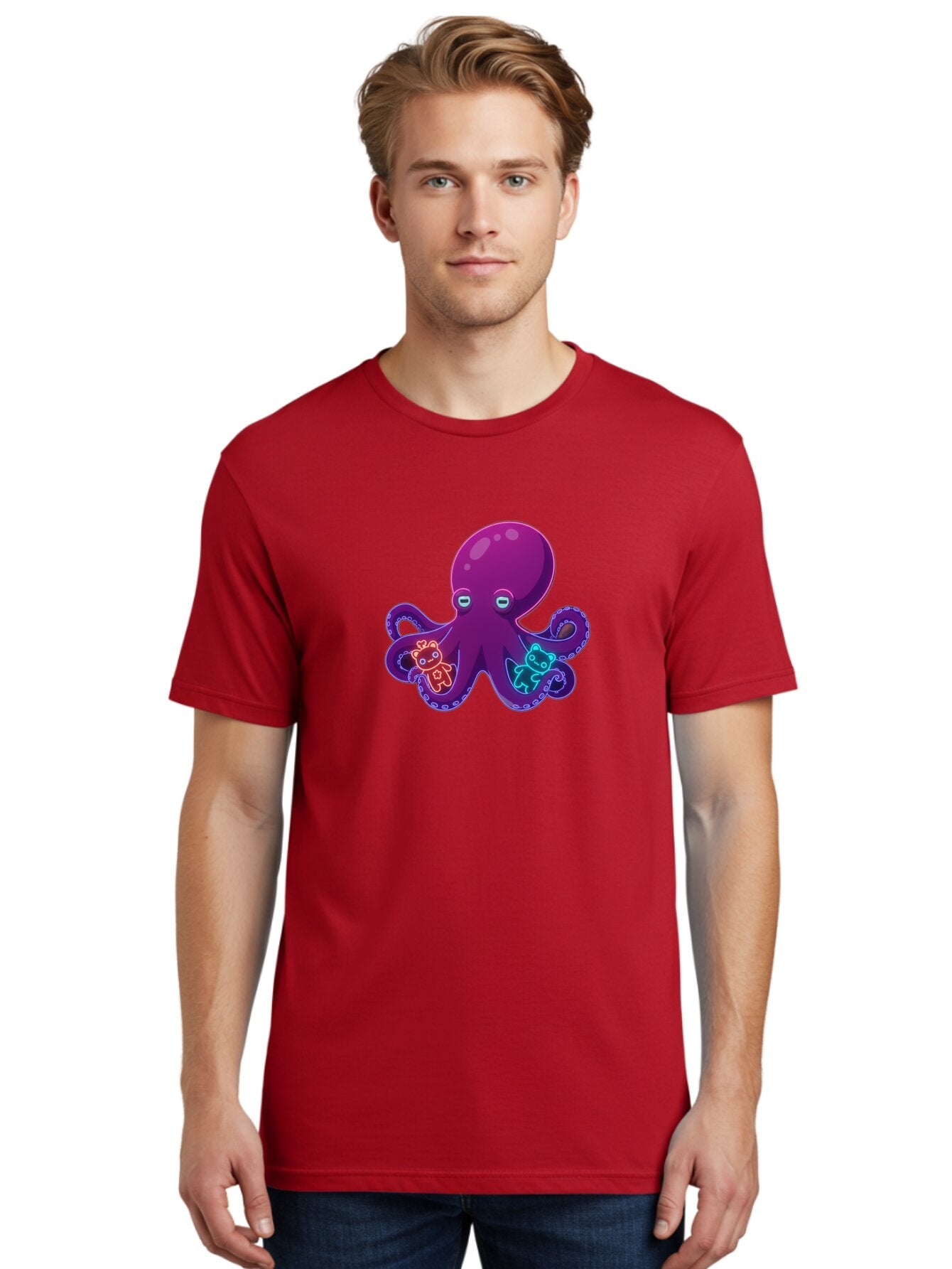 Octopus-With-Teddy-Bears Men'S Graphic Tee, 100% Cotton, Comfortable Casual Summer Wear, Machine Washable, Vintage Camera, Old Camera, Antique Camera, Black Camera, Classic Photography, Photography Equipment, Nostalgic Device, Film Camera, Bar220 29