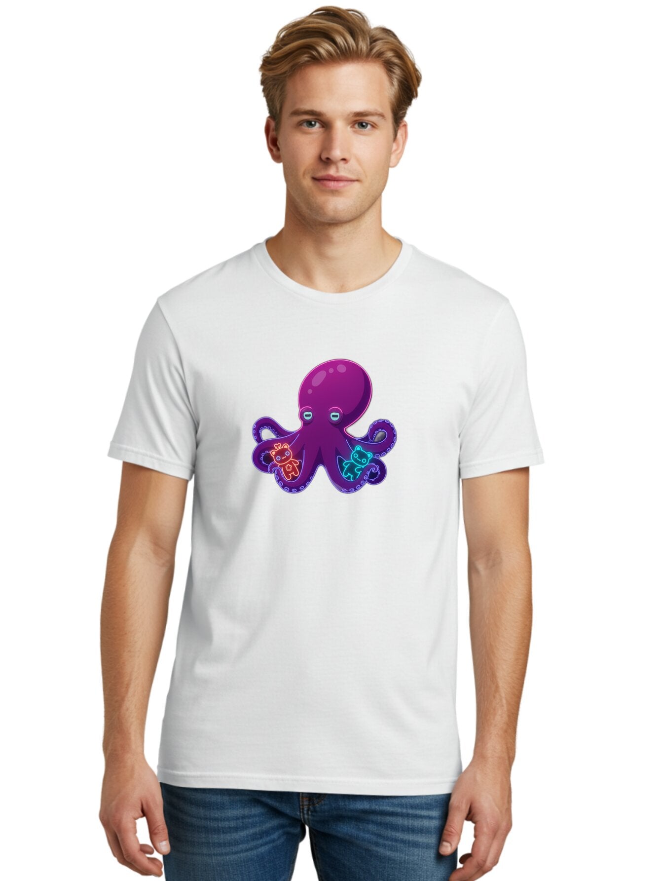 Octopus-With-Teddy-Bears Men'S Graphic Tee, 100% Cotton, Comfortable Casual Summer Wear, Machine Washable, Vintage Camera, Old Camera, Antique Camera, Black Camera, Classic Photography, Photography Equipment, Nostalgic Device, Film Camera, Bar220 25