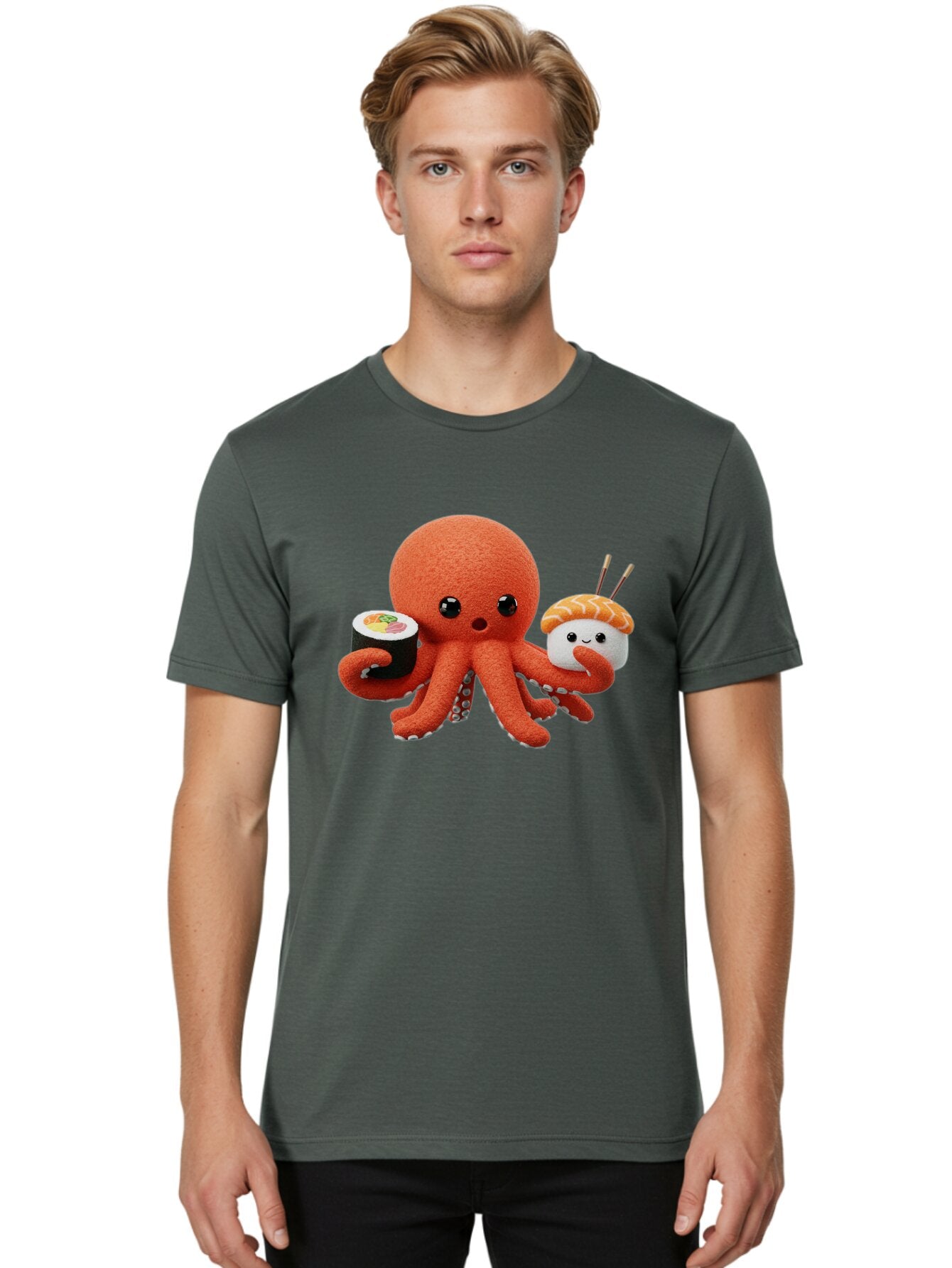 Octopus Men'S Graphic Tee, 100% Cotton, Comfortable Casual Summer Wear, Machine Washable, Vintage Camera, Old Camera, Antique Camera, Black Camera, Classic Photography, Photography Equipment, Nostalgic Device, Film Camera, Camera Art Bar221 24