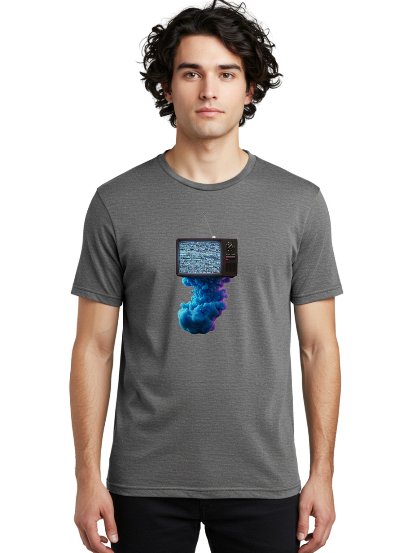 Old-Television Men'S Graphic Tee, 100% Cotton, Comfortable Casual Summer Wear, Machine Washable, Vintage Camera, Old Camera, Antique Camera, Black Camera, Classic Photography, Photography Equipment, Nostalgic Device, Film Camera, Camera Art Bar223 19