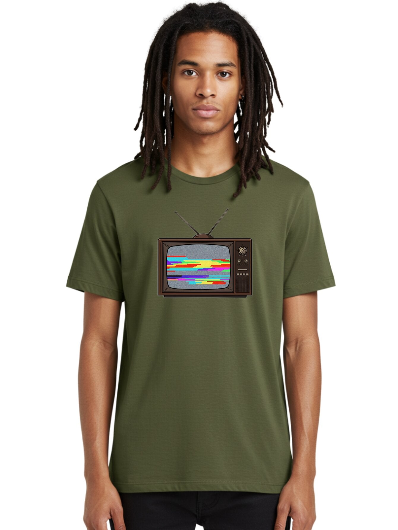 Old-Tv Men'S Graphic Tee, 100% Cotton, Comfortable Casual Summer Wear, Machine Washable, Vintage Camera, Old Camera, Antique Camera, Black Camera, Classic Photography, Photography Equipment, Nostalgic Device, Film Camera, Camera Art Bar225 16