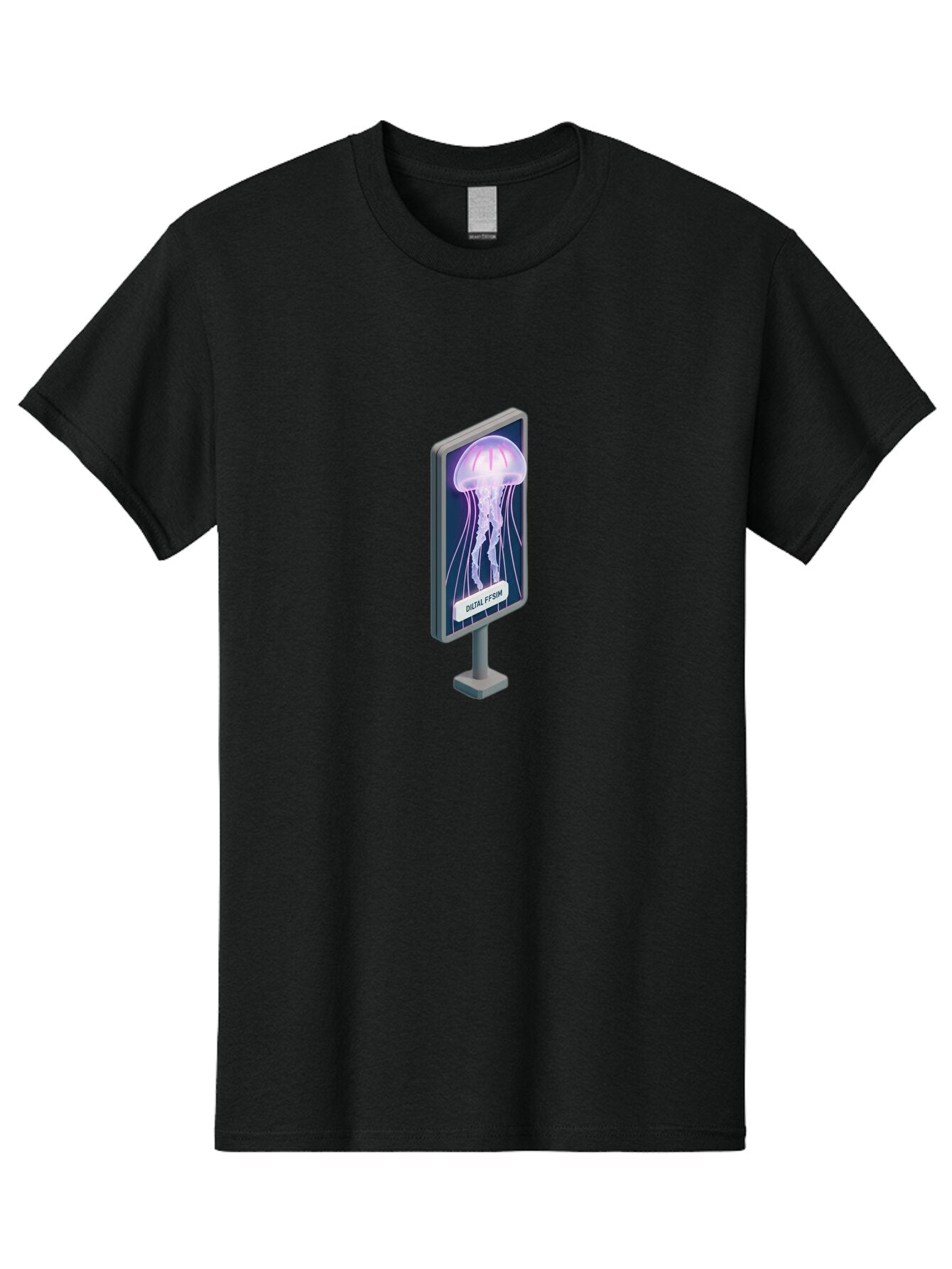 Ooh-F5Hm-Jellyfish-Billboard Men'S Graphic Tee, 100% Cotton, Comfortable Casual Summer Wear, Machine Washable, Vintage Camera, Old Camera, Antique Camera, Black Camera, Classic Photography, Photography Equipment, Nostalgic Device, Film Camera, Bar227 5
