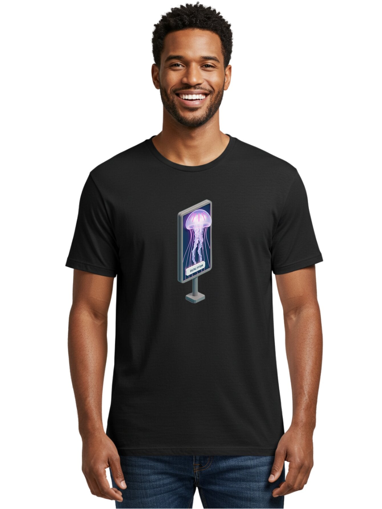 Ooh-F5Hm-Jellyfish-Billboard Men'S Graphic Tee, 100% Cotton, Comfortable Casual Summer Wear, Machine Washable, Vintage Camera, Old Camera, Antique Camera, Black Camera, Classic Photography, Photography Equipment, Nostalgic Device, Film Camera, Bar227 23