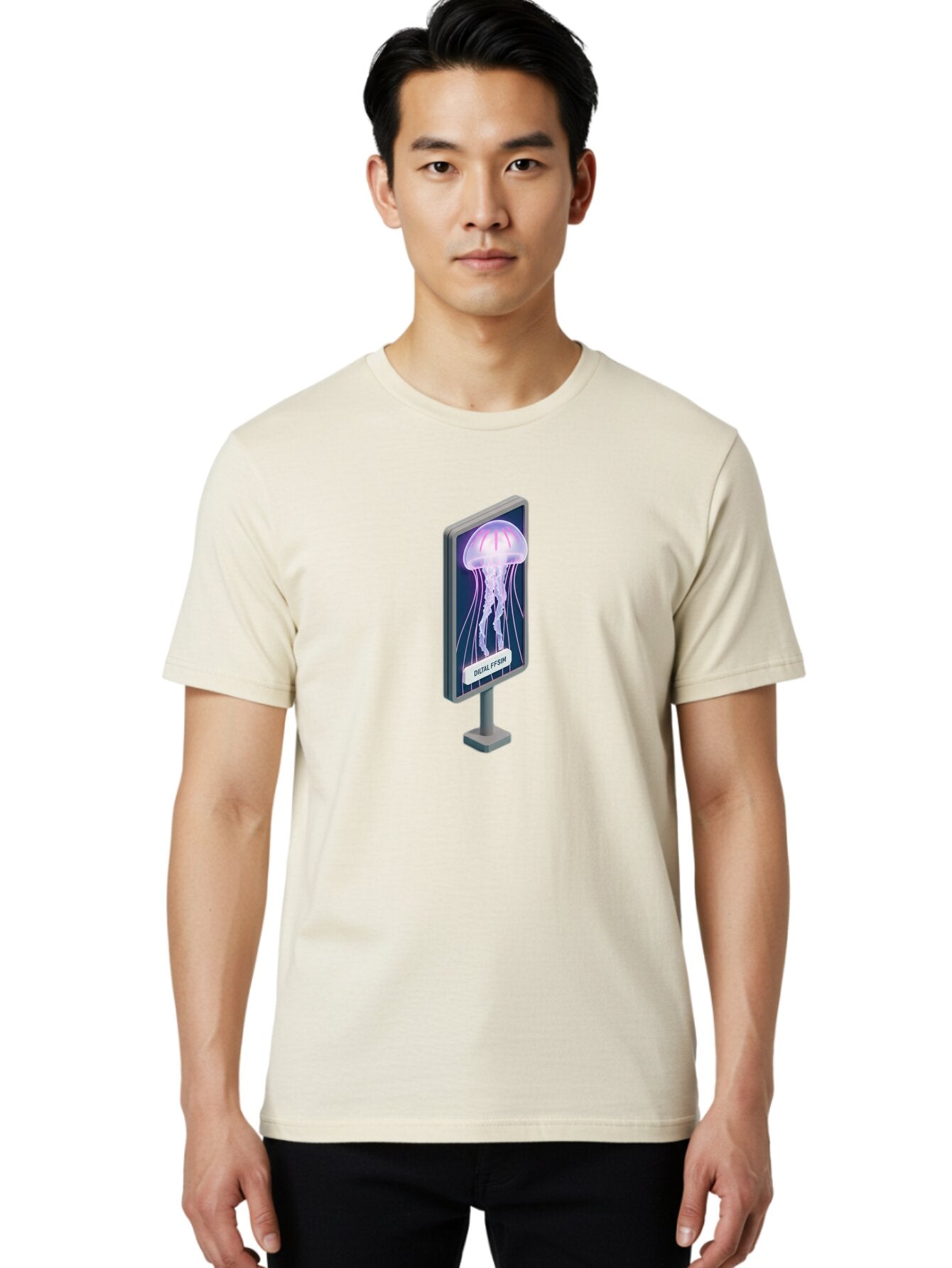 Ooh-F5Hm-Jellyfish-Billboard Men'S Graphic Tee, 100% Cotton, Comfortable Casual Summer Wear, Machine Washable, Vintage Camera, Old Camera, Antique Camera, Black Camera, Classic Photography, Photography Equipment, Nostalgic Device, Film Camera, Bar227 25