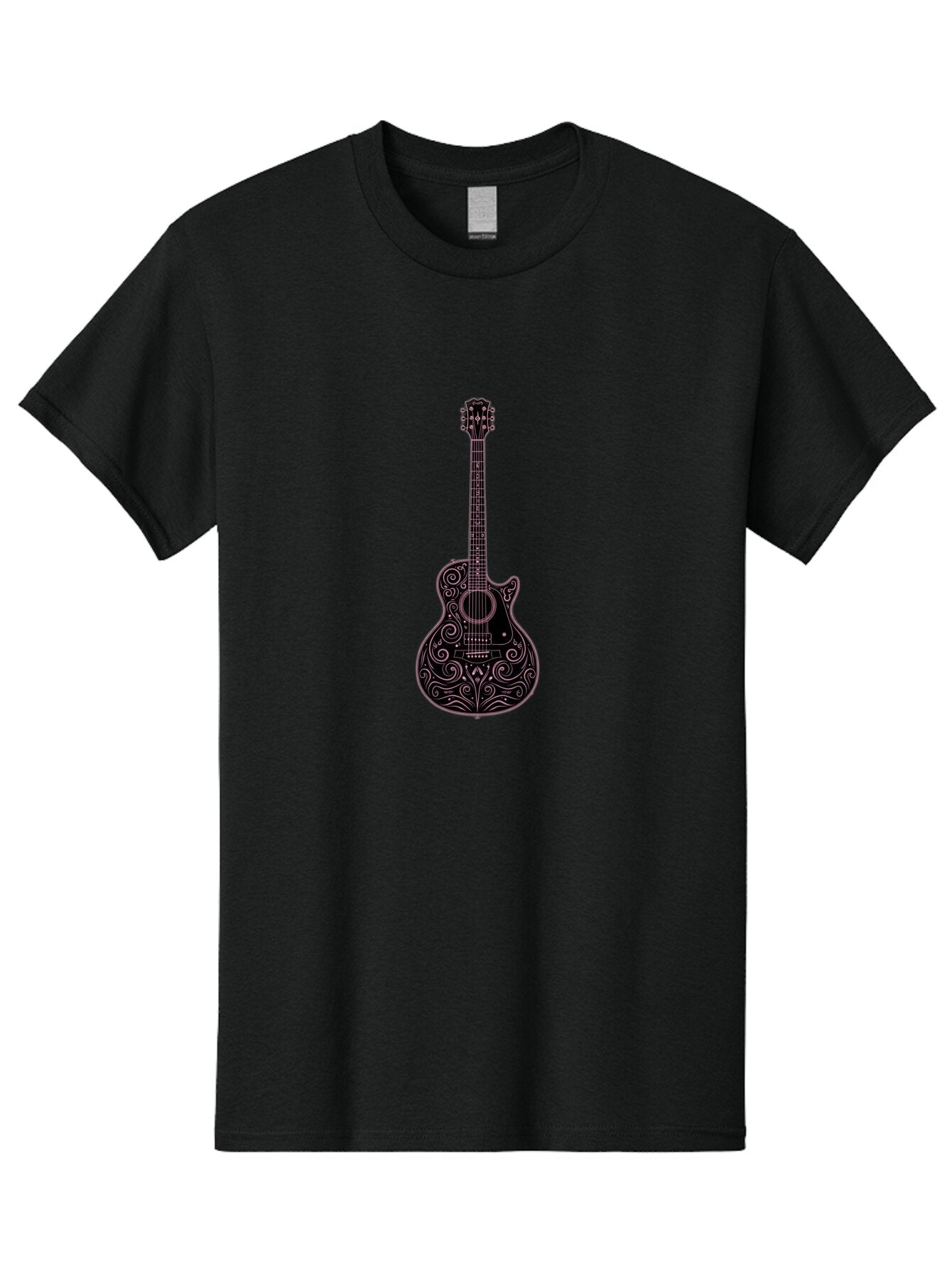 Ornate-Guitar-1 Men'S Graphic Tee, 100% Cotton, Comfortable Casual Summer Wear, Machine Washable, Vintage Camera, Old Camera, Antique Camera, Black Camera, Classic Photography, Photography Equipment, Nostalgic Device, Film Camera, Camera Art Bar234 10