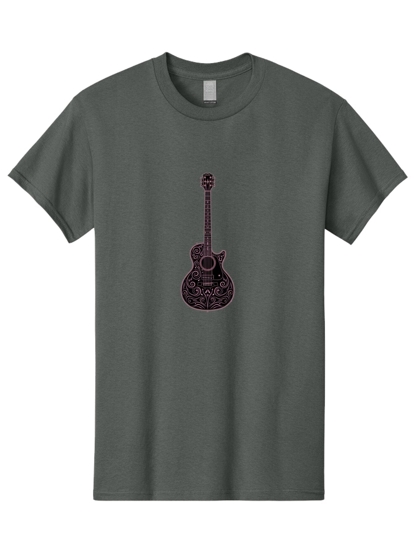 Ornate-Guitar-1 Men'S Graphic Tee, 100% Cotton, Comfortable Casual Summer Wear, Machine Washable, Vintage Camera, Old Camera, Antique Camera, Black Camera, Classic Photography, Photography Equipment, Nostalgic Device, Film Camera, Camera Art Bar234 7