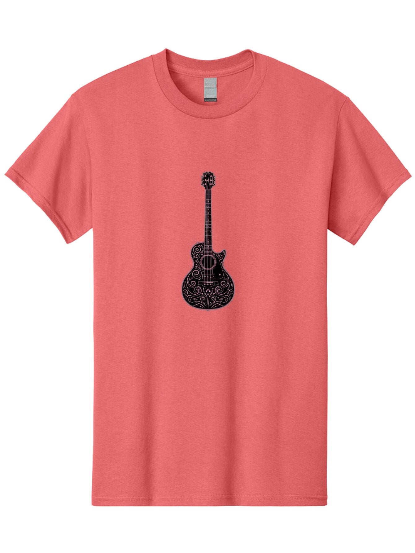 Ornate-Guitar-1 Men'S Graphic Tee, 100% Cotton, Comfortable Casual Summer Wear, Machine Washable, Vintage Camera, Old Camera, Antique Camera, Black Camera, Classic Photography, Photography Equipment, Nostalgic Device, Film Camera, Camera Art Bar234 1